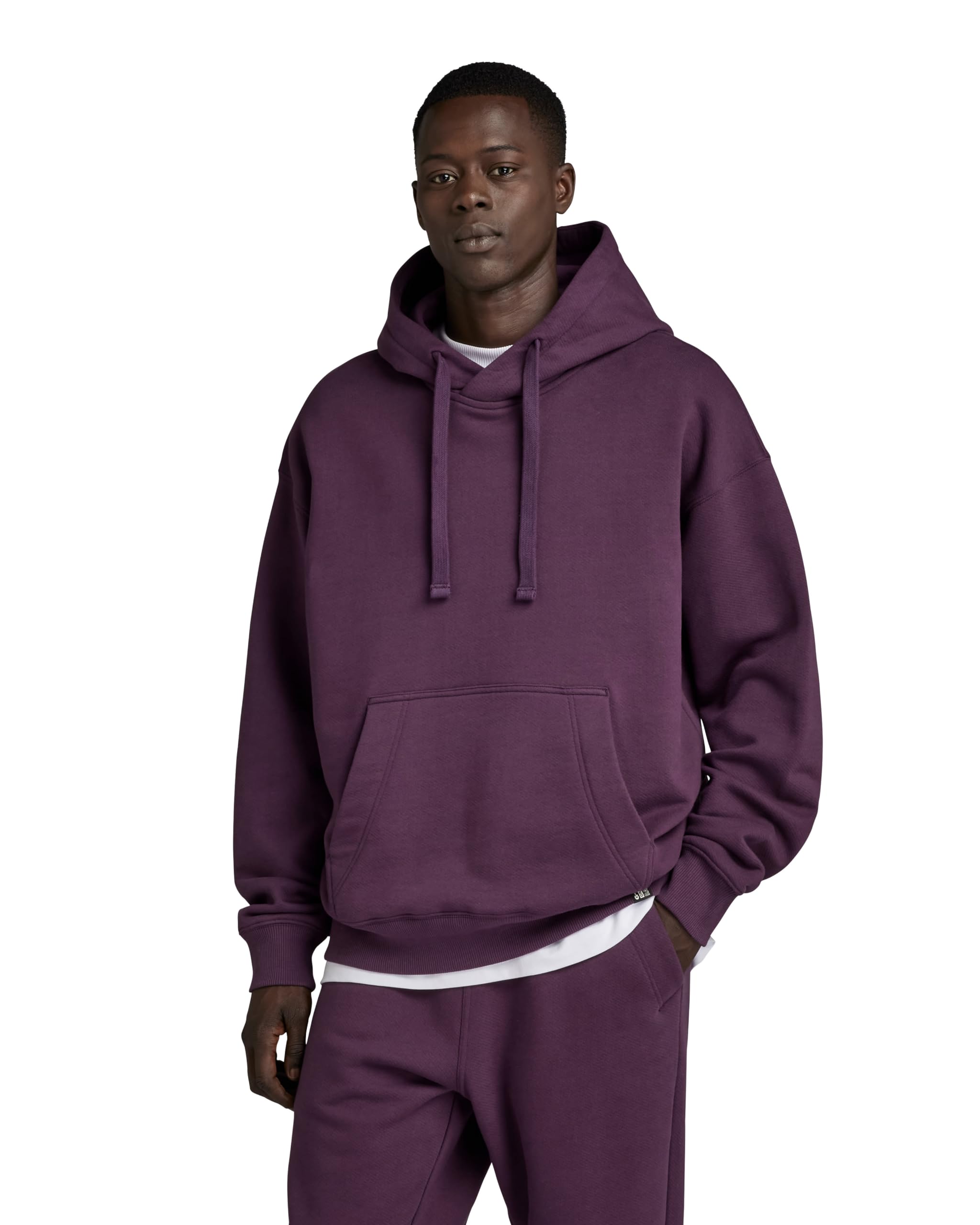 G-Star Men's Essential Unisex Loose Hoodie, Purple (lt maze D22994-D395-8880), M