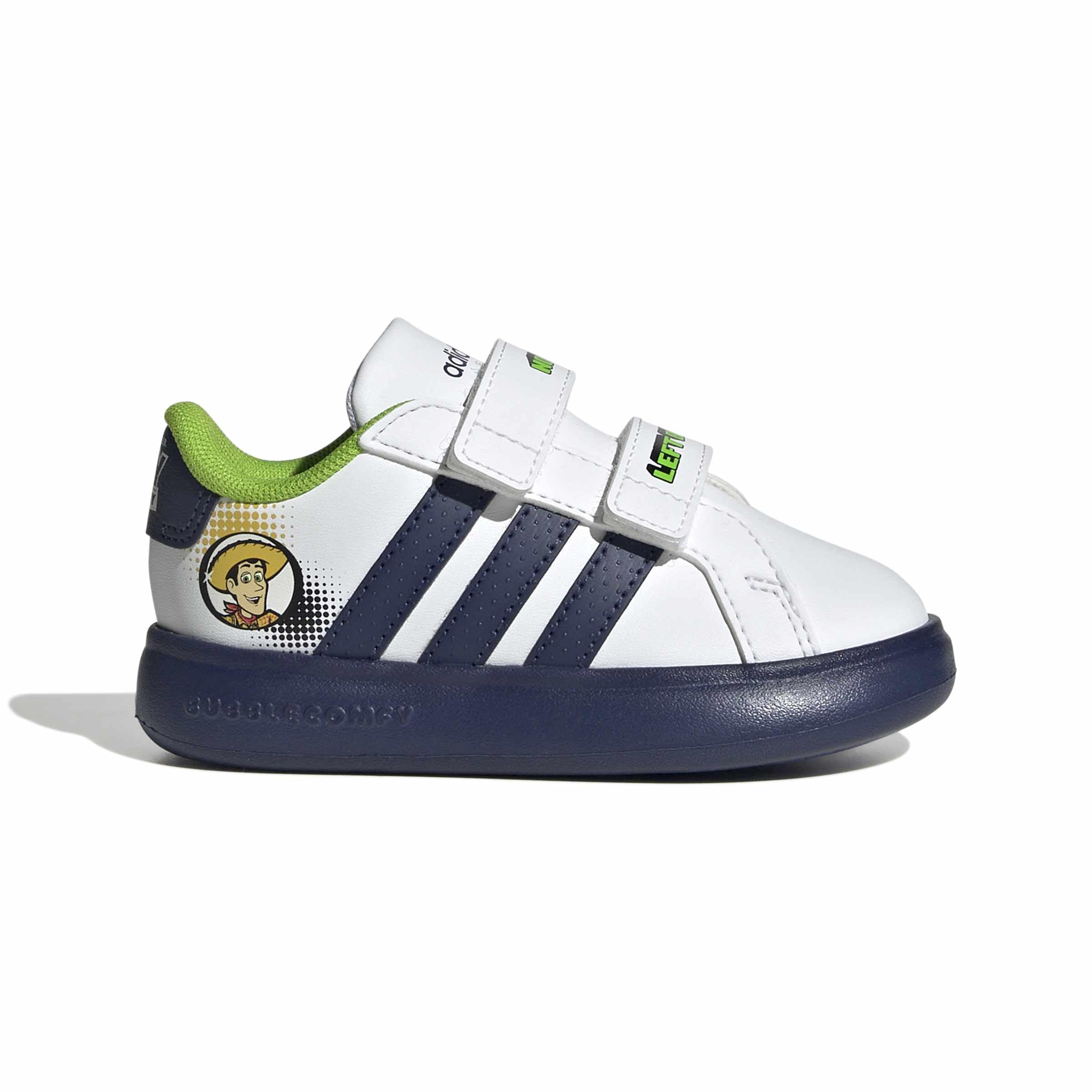 adidas Mixte bébé Pixar Toy Story Grand Court 3.0 Bubble Infants Shoes, FTWR White/Dark Blue/Off White
