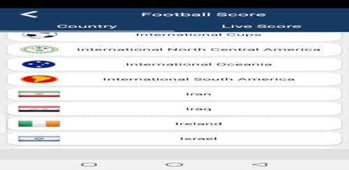 Football live score