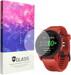 Compatible with Garmin Forerunner 745 Screen Protector, 9H Tempered Glass Screen Protector Compatible with Garmin Forerunner 745 Smartwatch (3 pack)