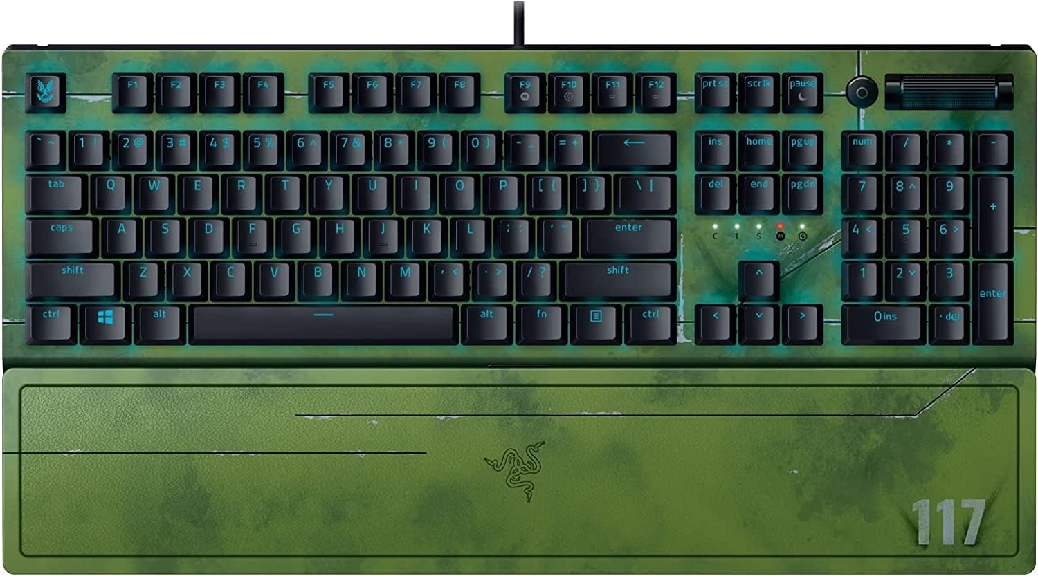 Razer BlackWidow V3 Mechanical Gaming Keyboard: Green Mechanical Switches – Tactile & Clicky – Chroma RGB Lighting – Compact Form Factor – Programmable Macros – Halo Infinite Razer BlackWidow V3 Mechanical Gaming Keyboard: Green Mechanical Switches – Tactile & Clicky – Chroma RGB Lighting – Compact Form Factor – Programmable Macros – Halo Infinite