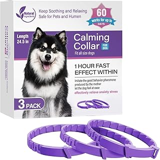 Pheromon-Halsbänder für Hunde, lindert schlechtes Verhalten, hält 60 Tage, beruhigendes Hundehalsband für alle kleinen, mittleren und großen Hunde