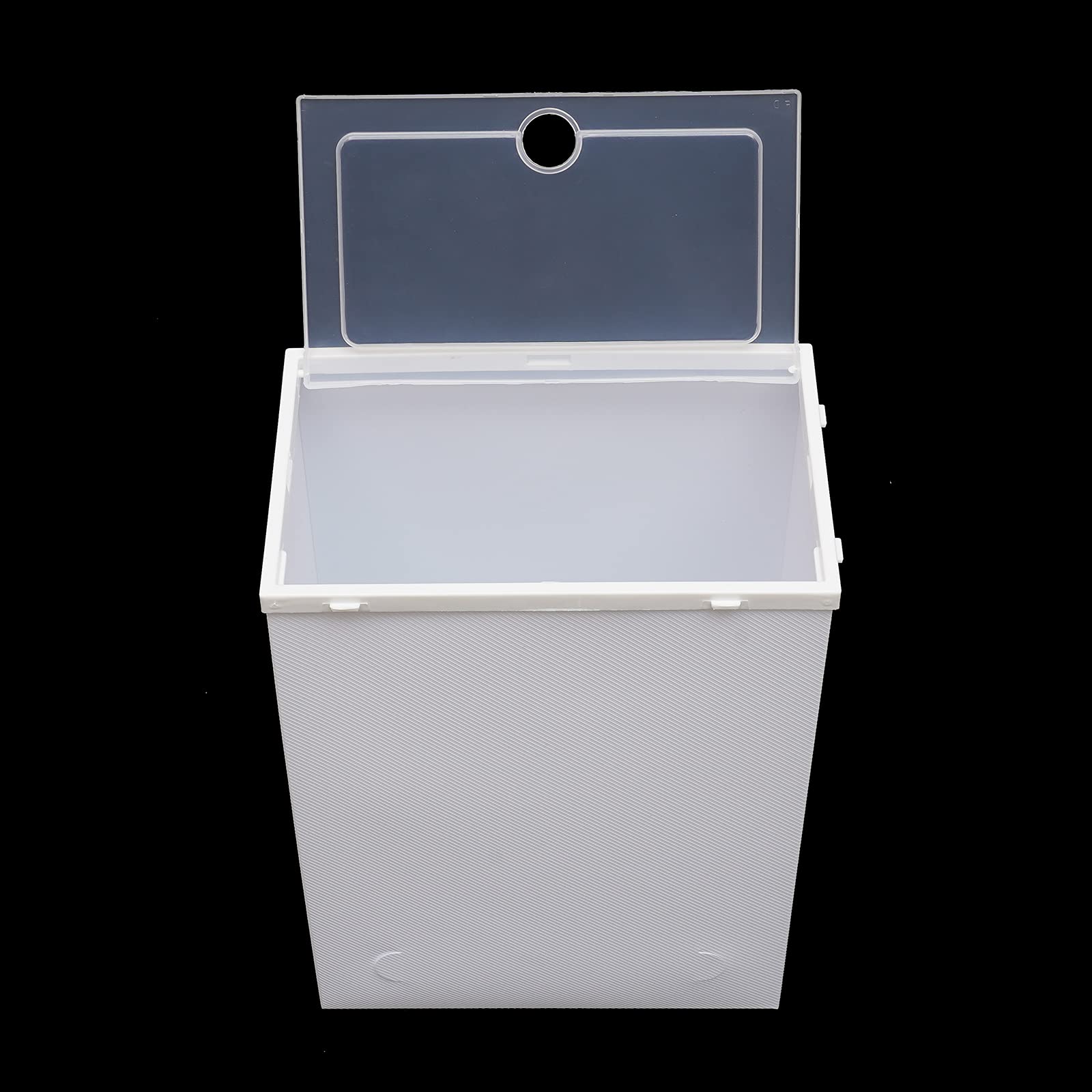 Schoenenbox, stapelbaar, transparant, 20 stuks, opbergdozen van kunststof, voor dames en heren, met deksel, wit, 33 x 23 x 14 cm