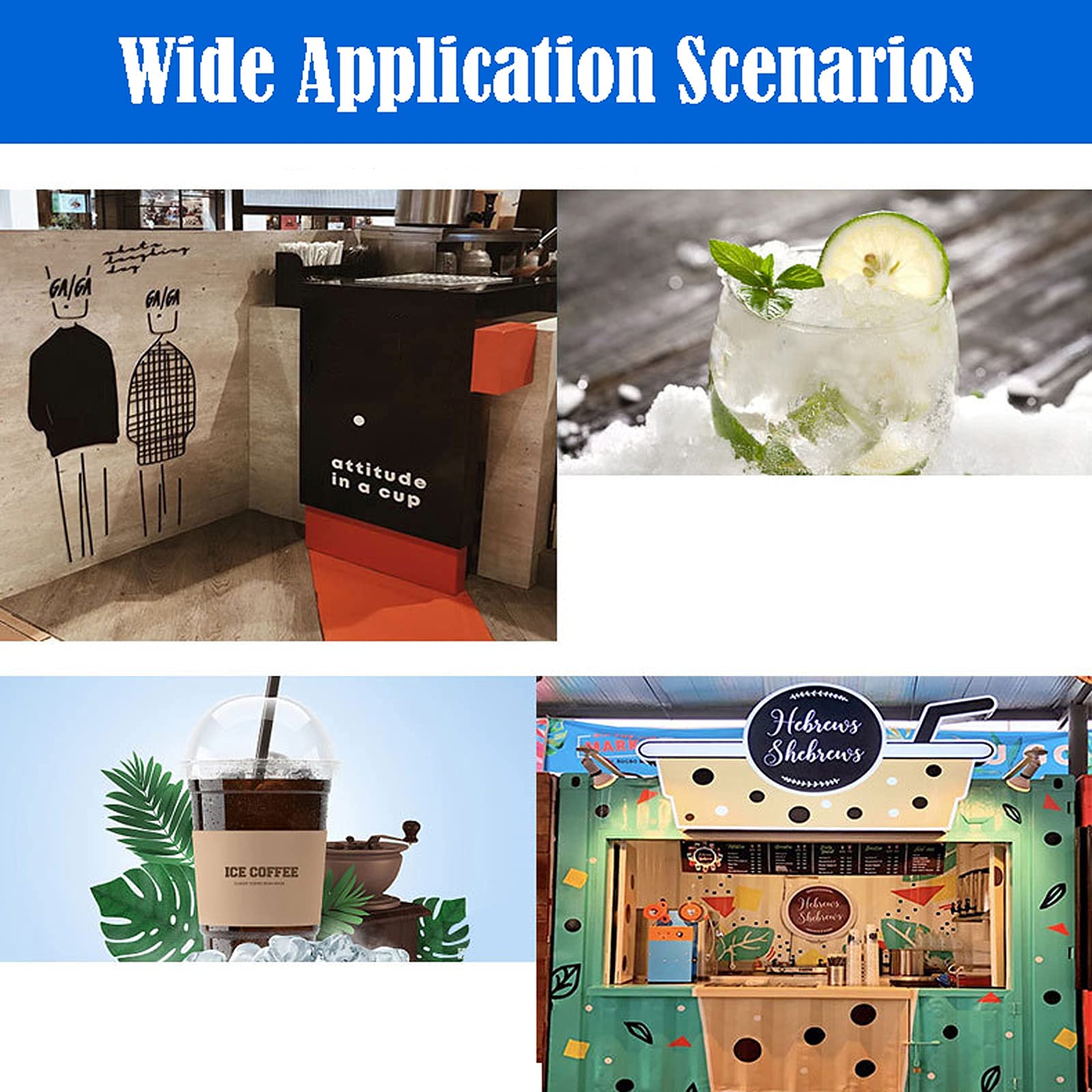 Ice Maker Machine For Countertop, Portable Ice Cube Maker, Self-Cleaning LED Display Low Noise - Ideal For Home Kitchen Office Restaurant Bar Coffee Shop (A 68 Kg) (A 68 Kg (A 68 Kg) (C 80 Kg) on Fridge.com - View 2