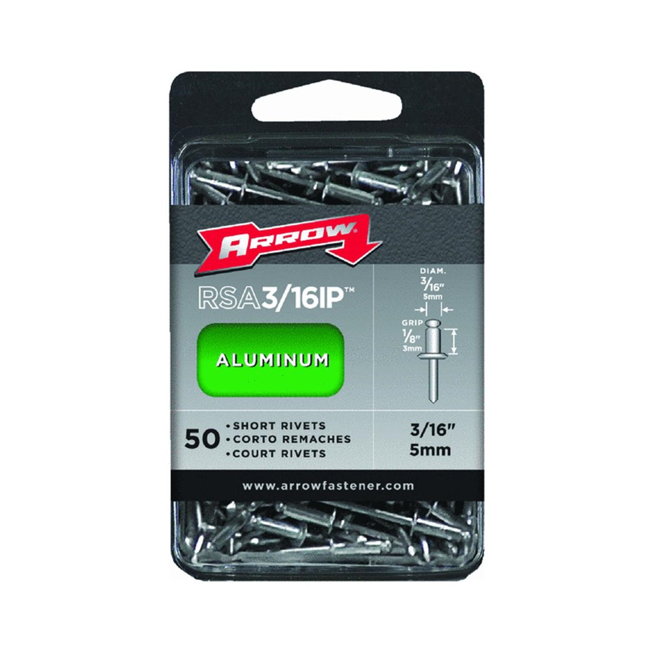 Tapa Trasera IPhone XR Arrow Fastener RSA3/16IP 3/16