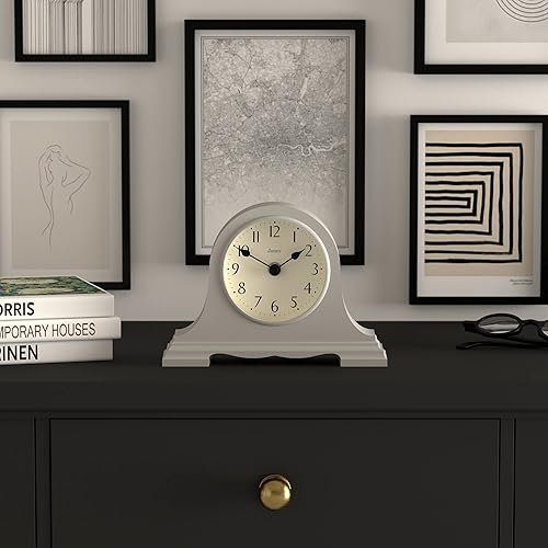 Miniatura 3 de JONES CLOCKS Speakeasy - Reloj de repisa clásico, reloj de repisa, reloj para sala de estar, reloj de oficina, reloj de escritorio, manecillas