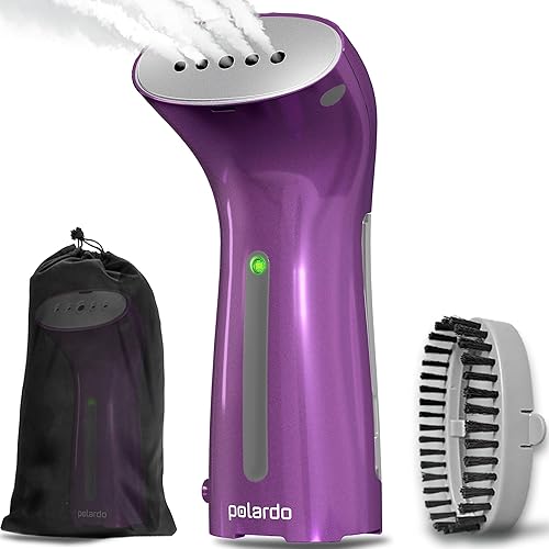 POLARDO Vaporizador de ropa tamaño de viaje artículos esenciales de vacaciones vaporizador portátil de mano pequeño vaporizador de mano para