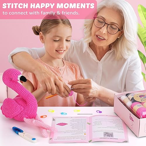 Miniatura 3 de Crochetta Kit de ganchillo para principiantes, kit de inicio de ganchillo para principiantes con tutoriales en video paso a paso, kits de