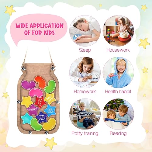 Miniatura 3 de Cool Beans - Tarro de recompensa para niños, tablón de anuncios, tabla de recompensas de entrenamiento para ir al baño, tabla de comportamiento