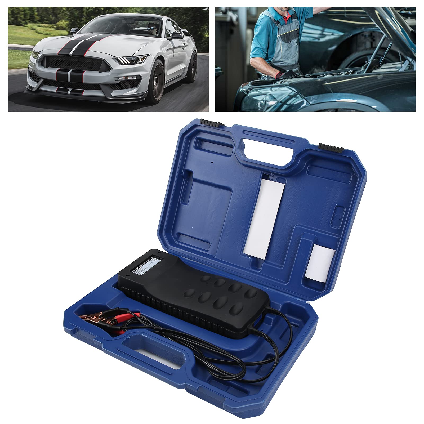 Tester Batteria Auto 12V/24V BT900 LCD con Analizzatore di di Ricarica e Stampante Controllo AGM EFB GEL Avviamento e Carica