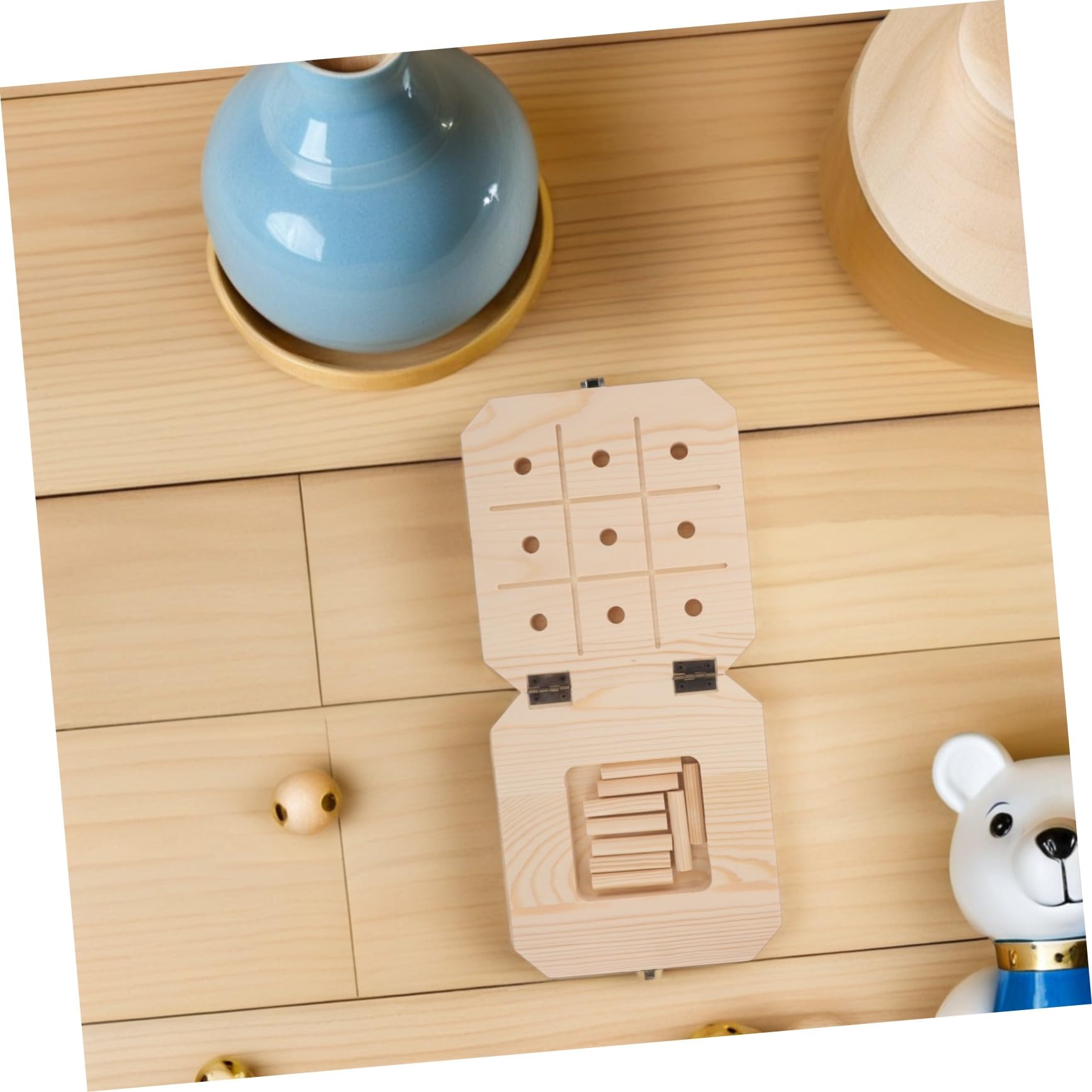 Tablero Sensorial de Madera Montessori para Bebés Educativo con Cilindros Táctiles Redondeados Desarrollo Motriz Fino y Coordinación Mano-Ojo Juguetes Duraderos para Años