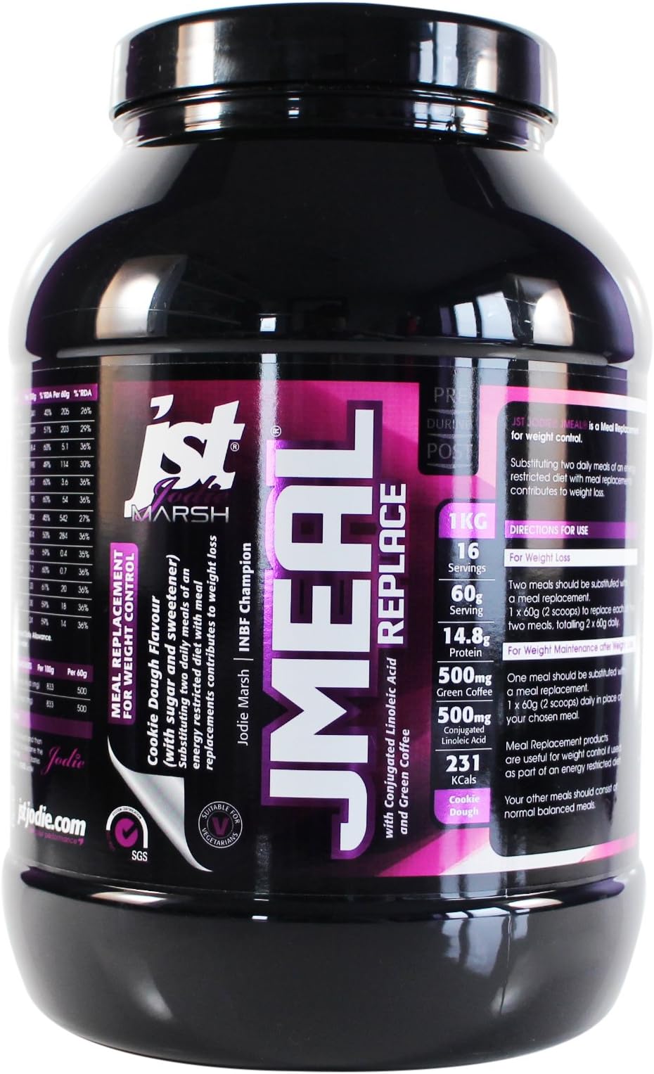 JST Jodie JMEAL Weight Loss Powder, Cookie Dough, 2.20 Pound