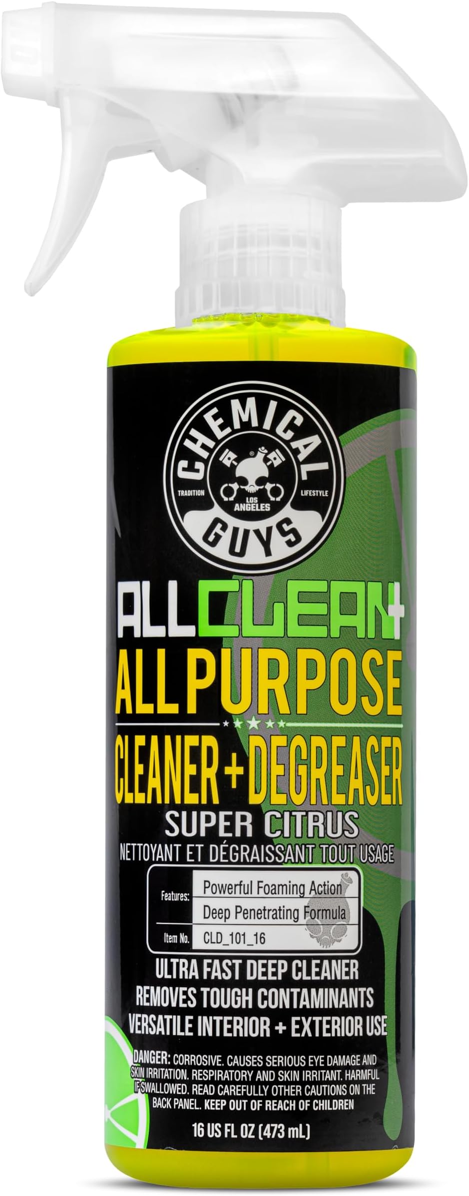CLD_101_16 All Clean+ Citrus Based All Purpose Super Cleaner, Safe for Cars, Trucks, SUVs, Motorcycles, RVs & More, 16 fl oz, Citrus Scent