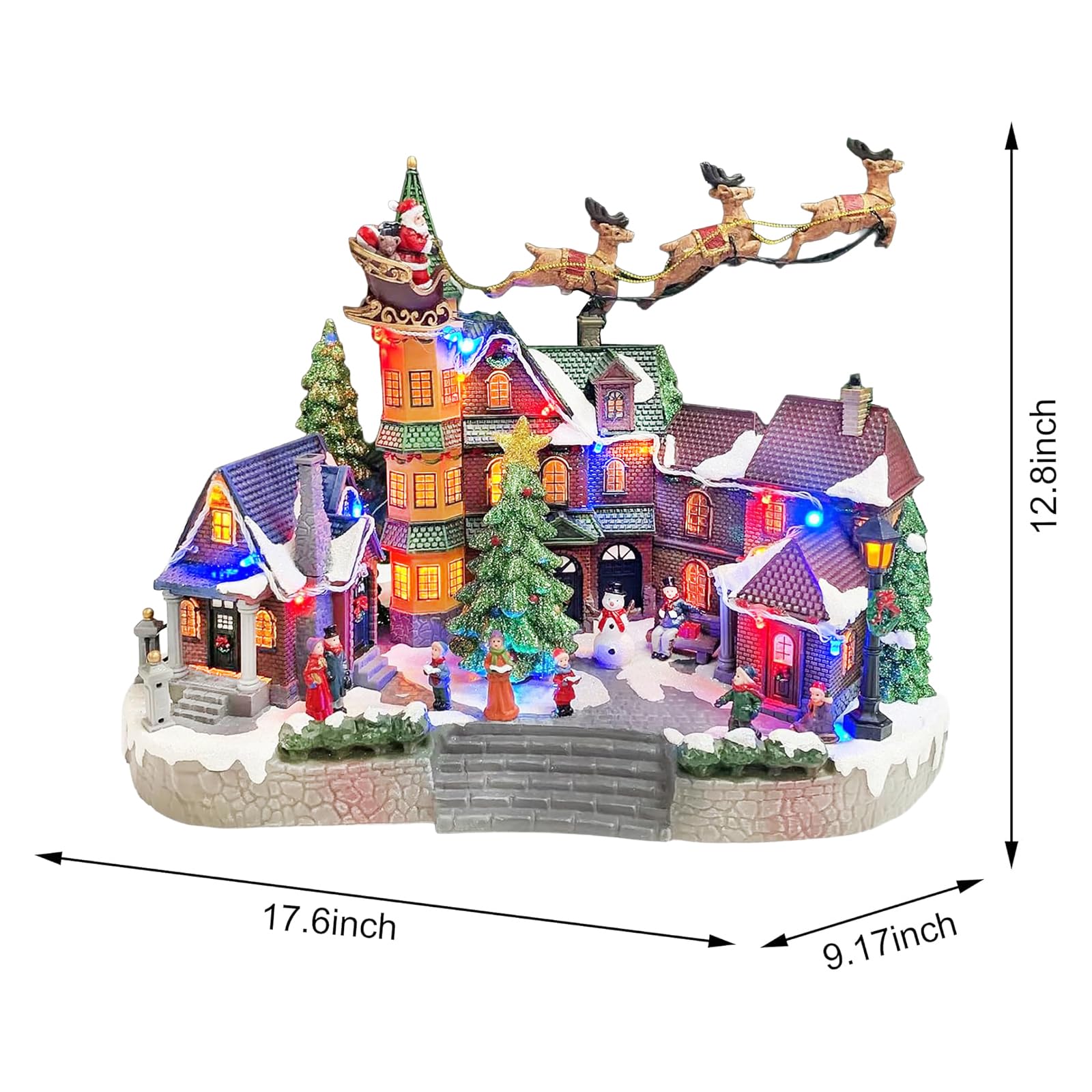 Amazon.com: MOMENTS IN TIME Christmas Village Centerpiece Decor
