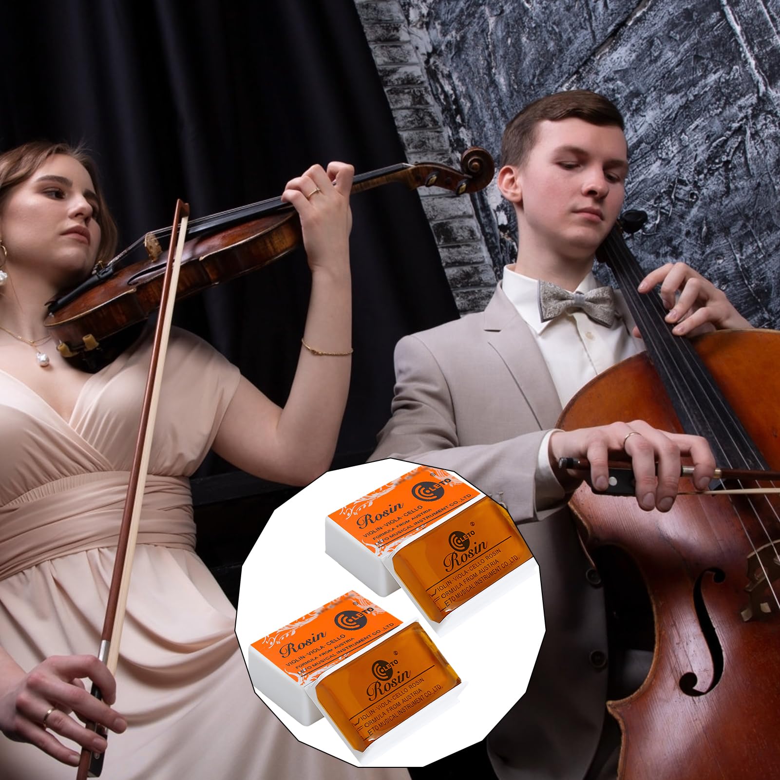 2 stuks hars viool, hars voor viool, altviool en cello bogen, laag stof, natuurlijk hars, met etui 2 stuks hars viool, hars voor viool, altviool en cello bogen, laag stof, natuurlijk hars, met etui