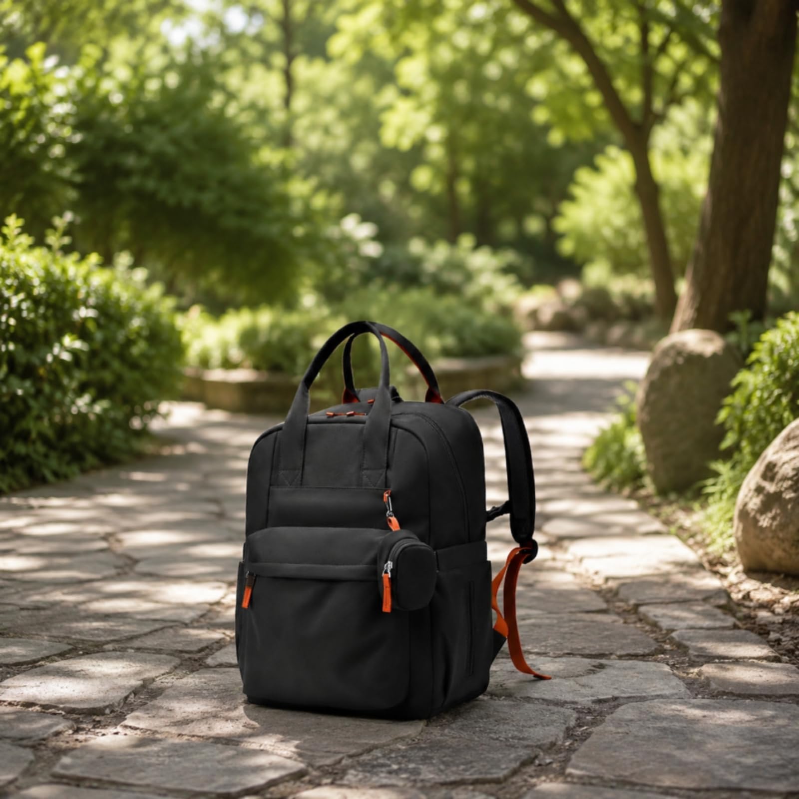 Sac à à Langer Sac à Couches Sac de Maternité Rangement Organisé avec Grande Ouverture et Poches Latérales Fermetures Zippées Pratiques Adapté aux, Vert, Vert