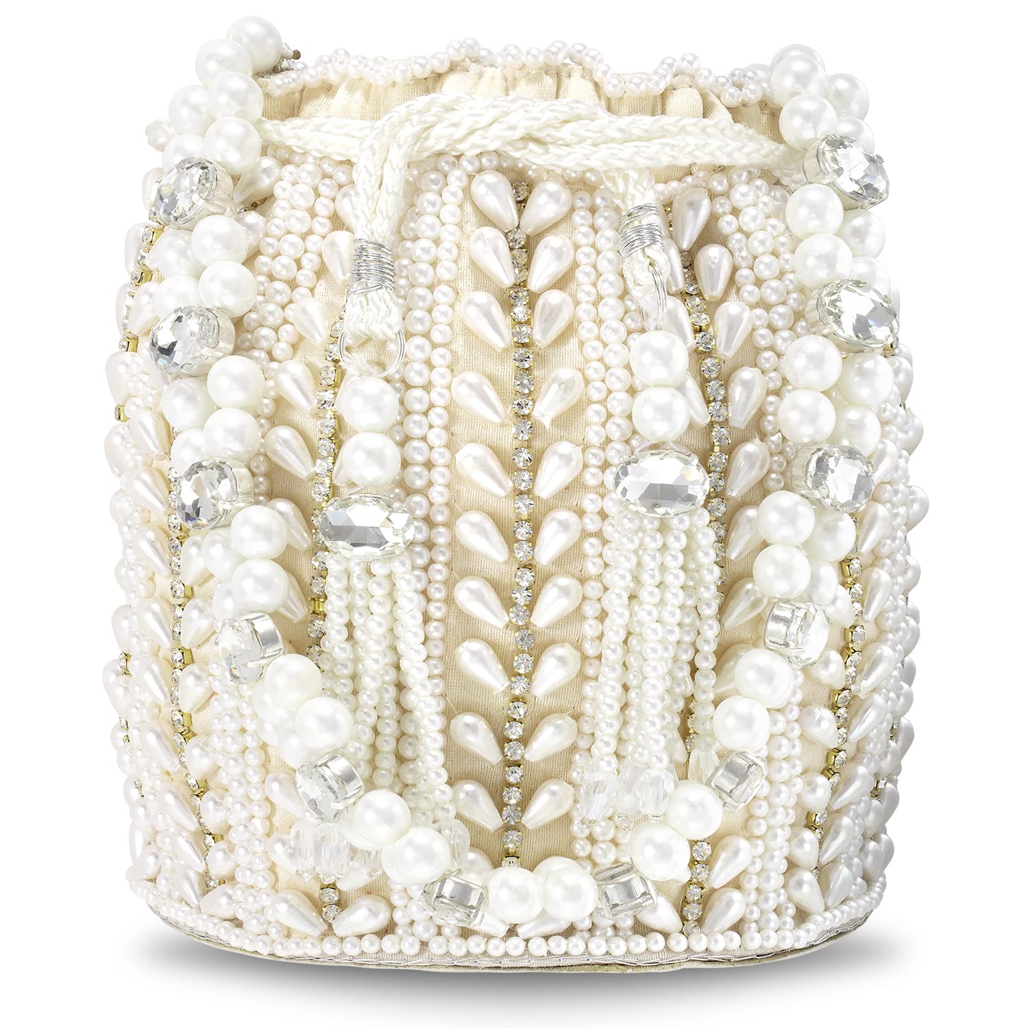 Aheli Potli Bags Gift for Women Evening Bag Clutch Ethnic Bride Purse with Drawstring