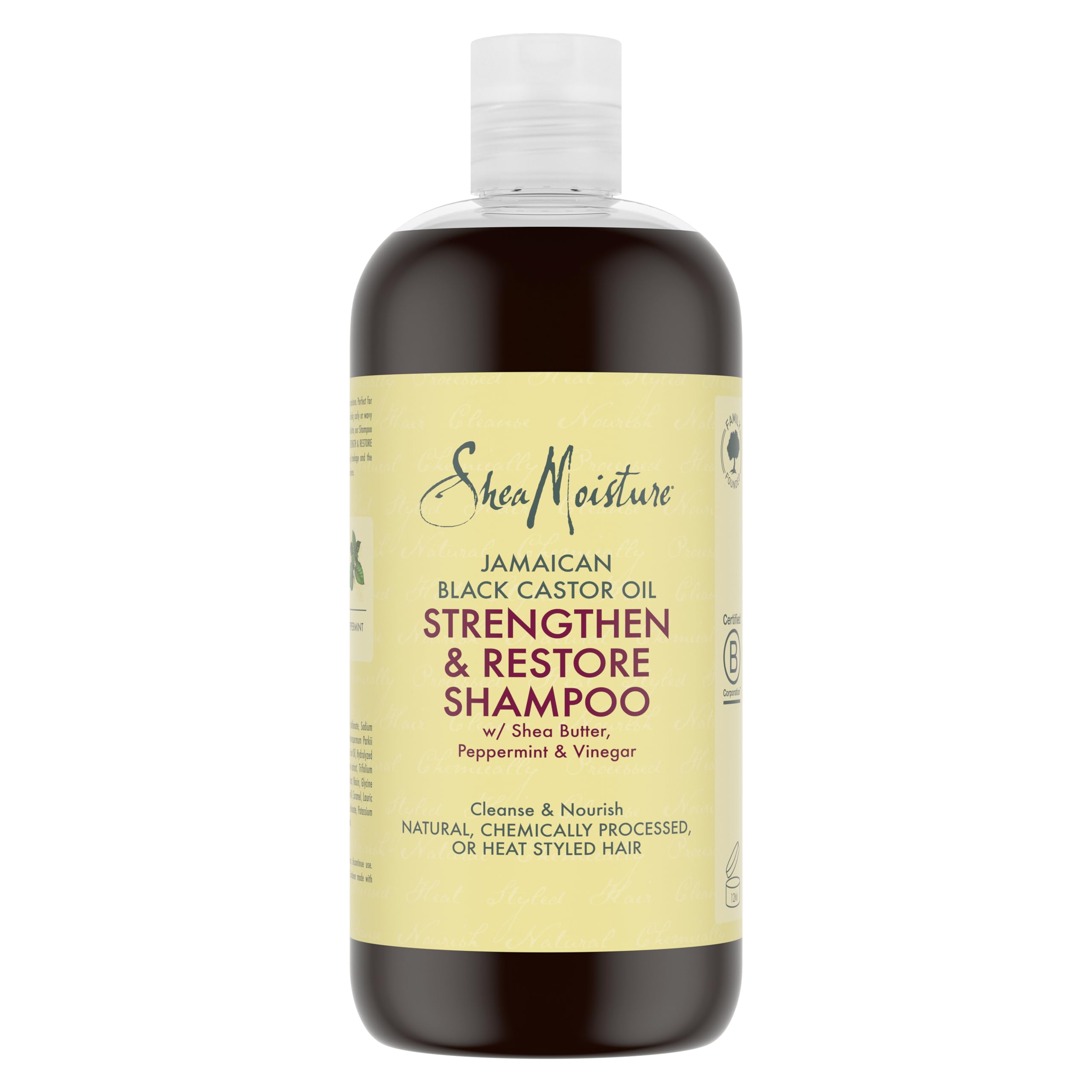 SHEA MOISTURE Jamaican Black Castor Oil Strengthen & Restore Shampoo sulphate free shampoo for natural, chemically processed, or heat styled hair 473 ml