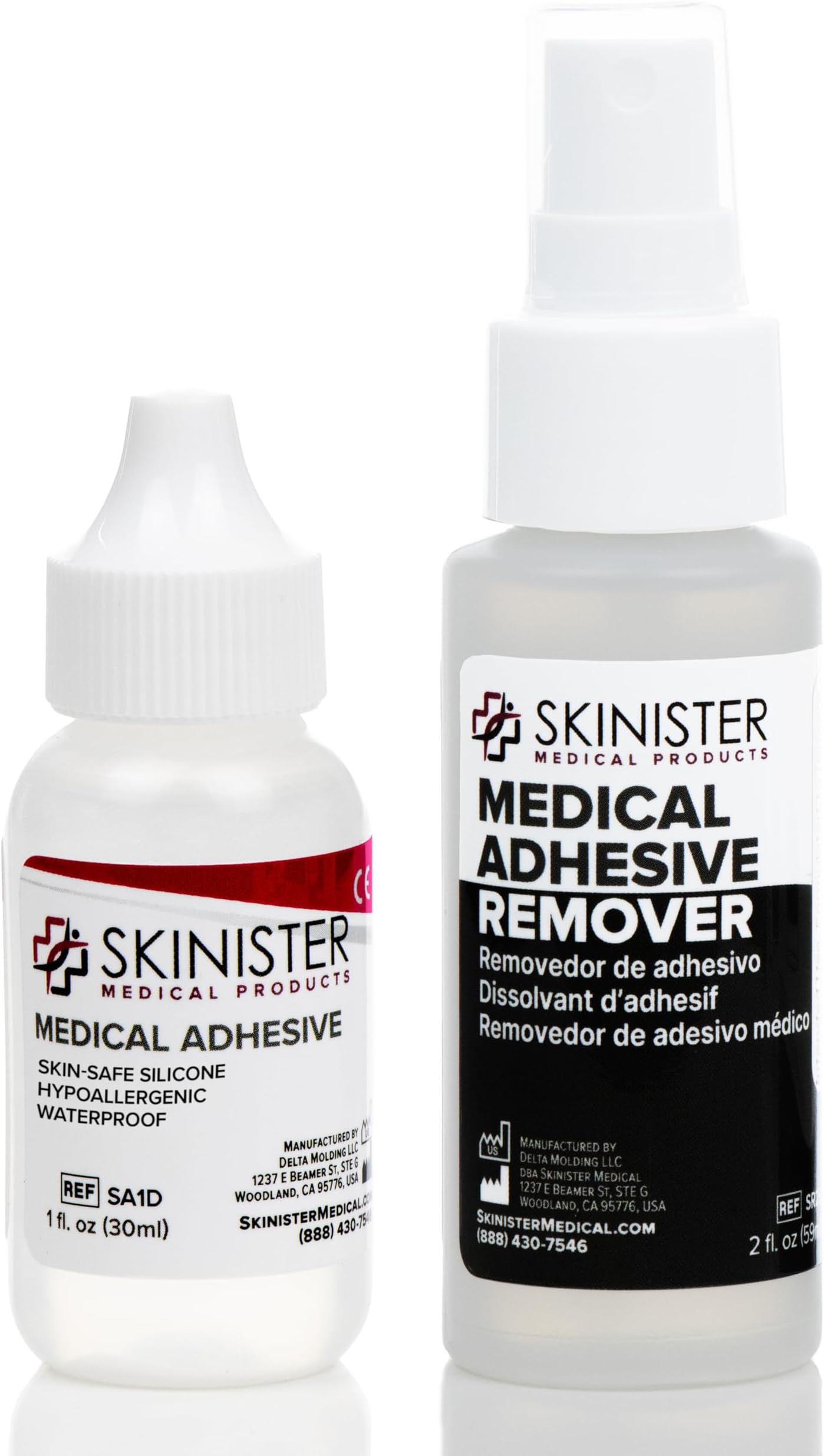 Medical Adhesive (1oz) and Remover (2oz) Combo Pack | Ostomy, Mastectomy, SFX