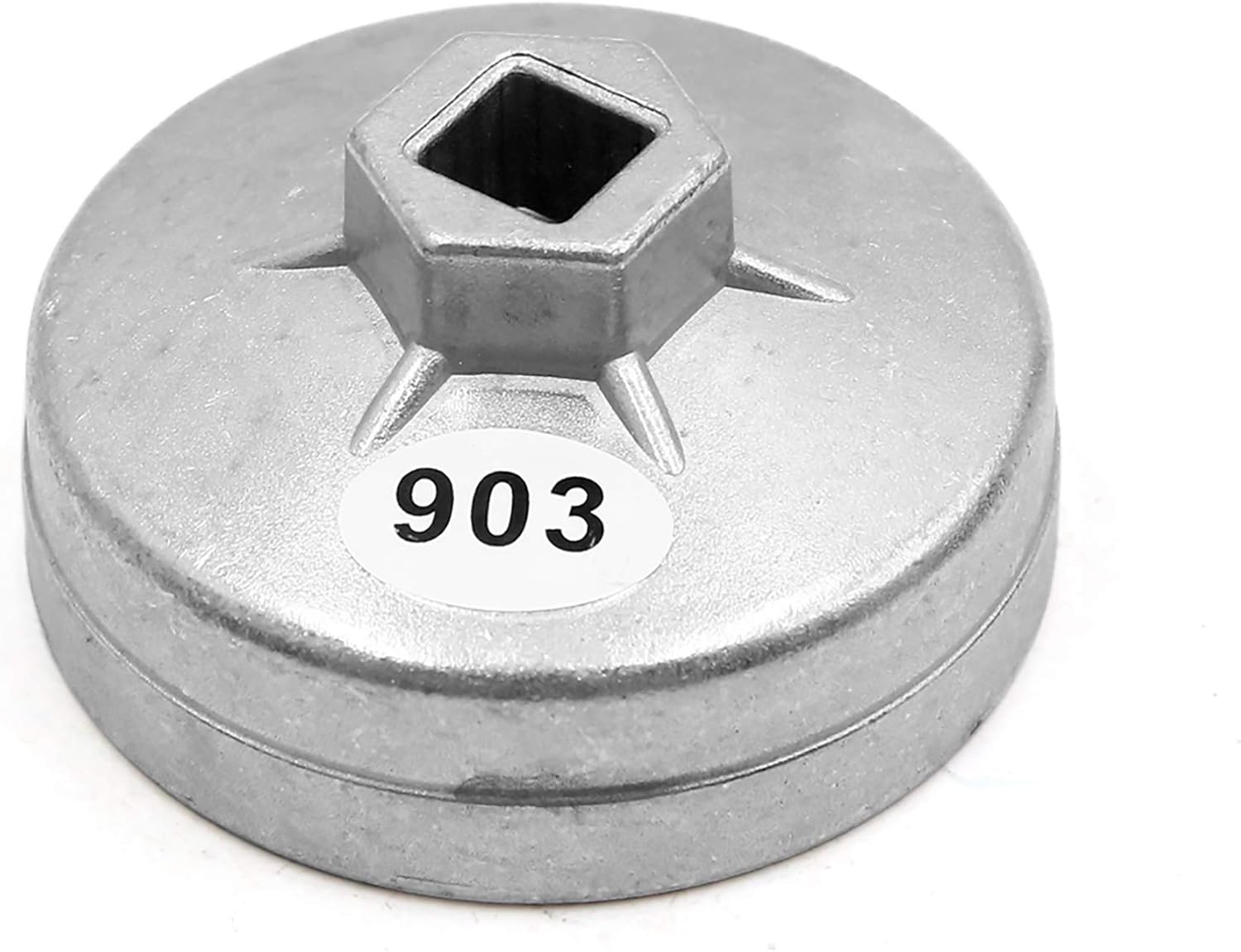 uxcell 74mm 14 Flutes Metal Oil Filter Cap Wrench Socket Remover Tool