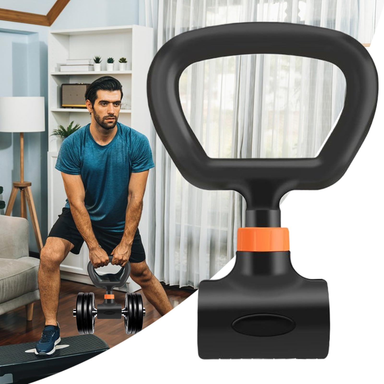 Uchwyty Kettlebell Do Hantli Regulowany Adapter z Przystawkami i