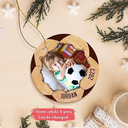 Vista 38 de Adorno de Navidad personalizado con imagen de jugador de béisbol para niños y niñas, adorno de béisbol con foto con nombre personalizado, regalos