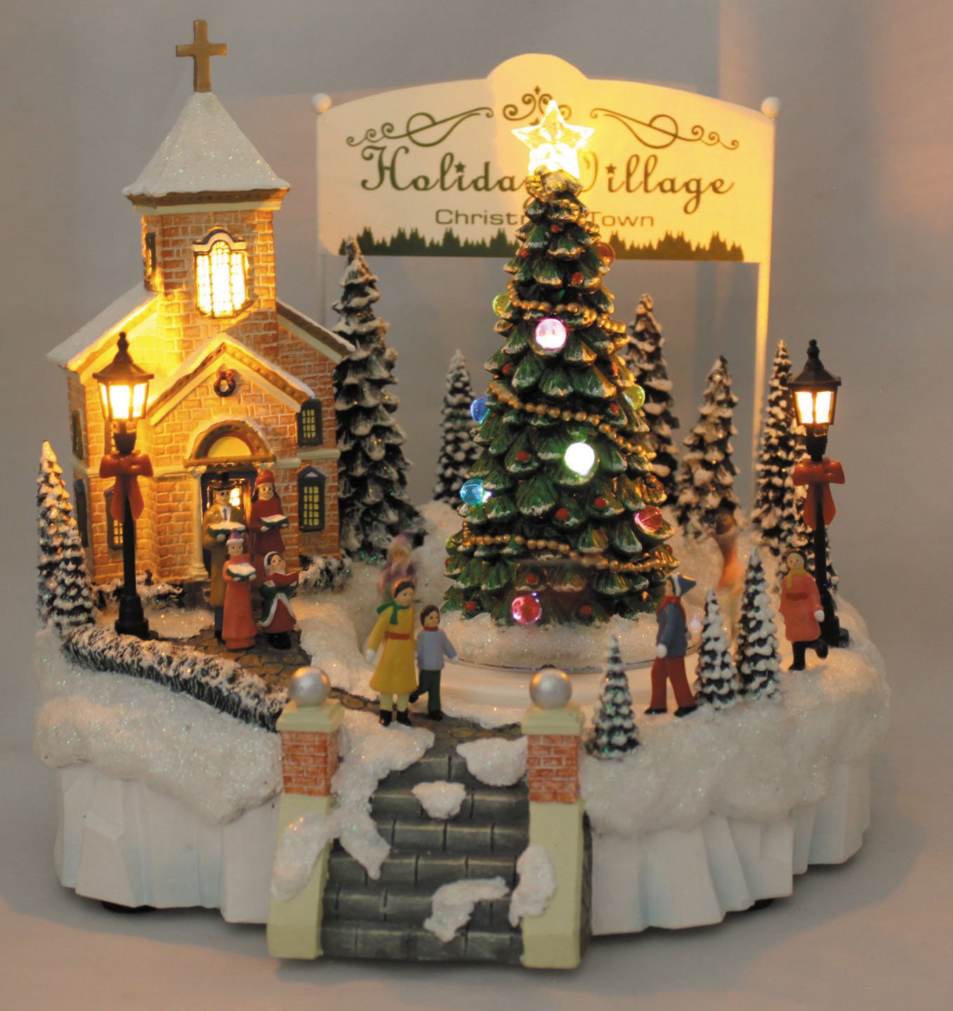 美品 函館クリスマスファクトリー LED付きオルゴール(テレビ ) Amazon