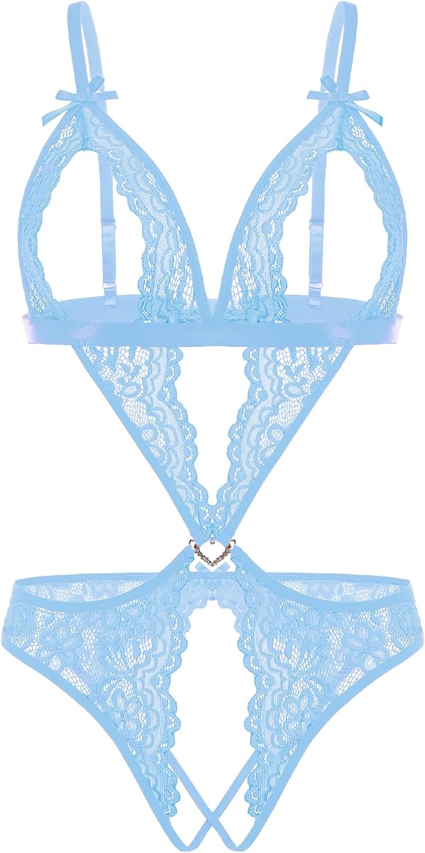 Lingerie for Women Teddy Sexy Lace Bodysuit One Piece Babydoll