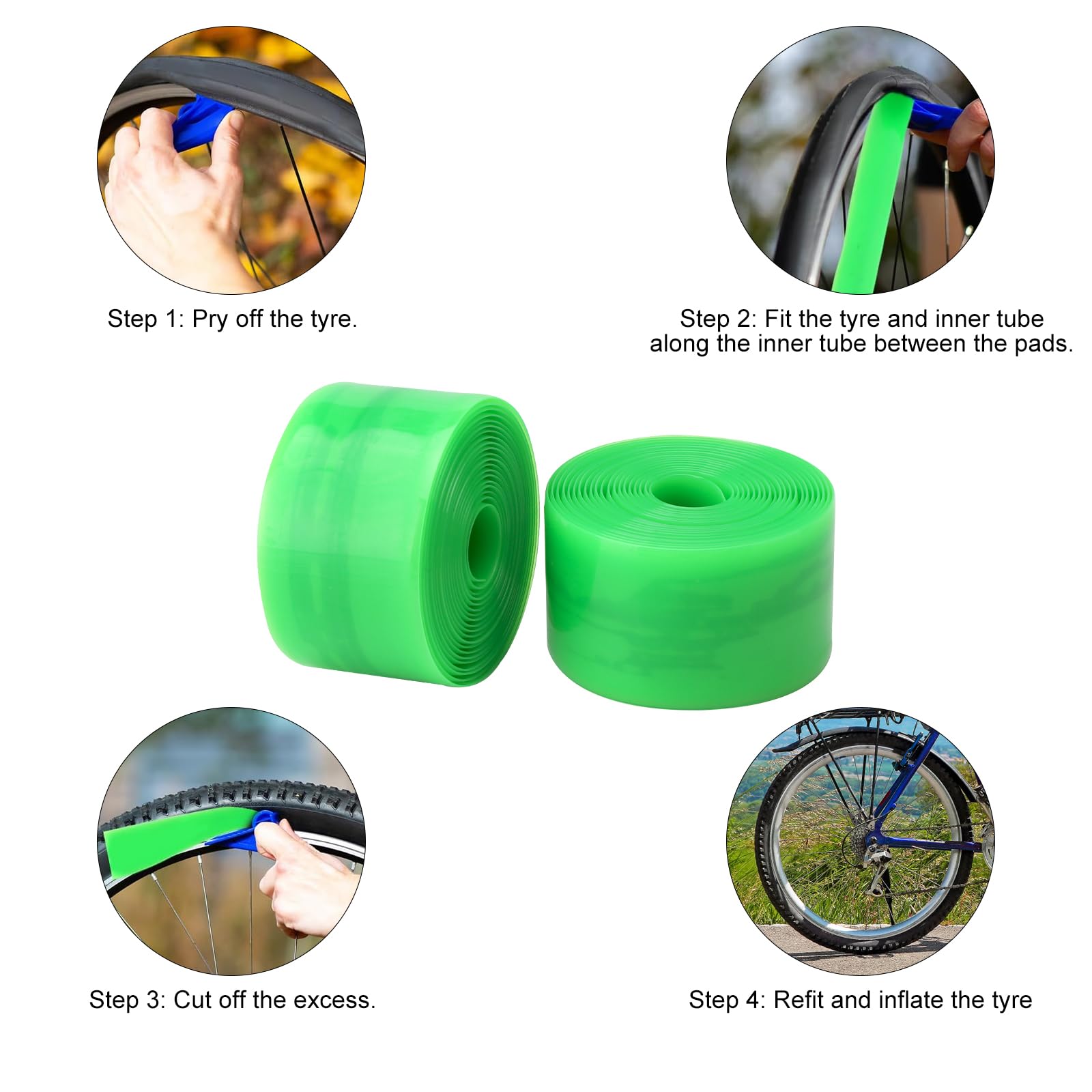 KIT PNEUMATICI E tubi interni per bici antisporcizia anteriore