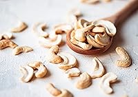 Vista 4 de Piezas de anacardo orgánico, 1 libra, sin OMG, Kosher, crudas, veganas, sin sal, sin tostar, a granel