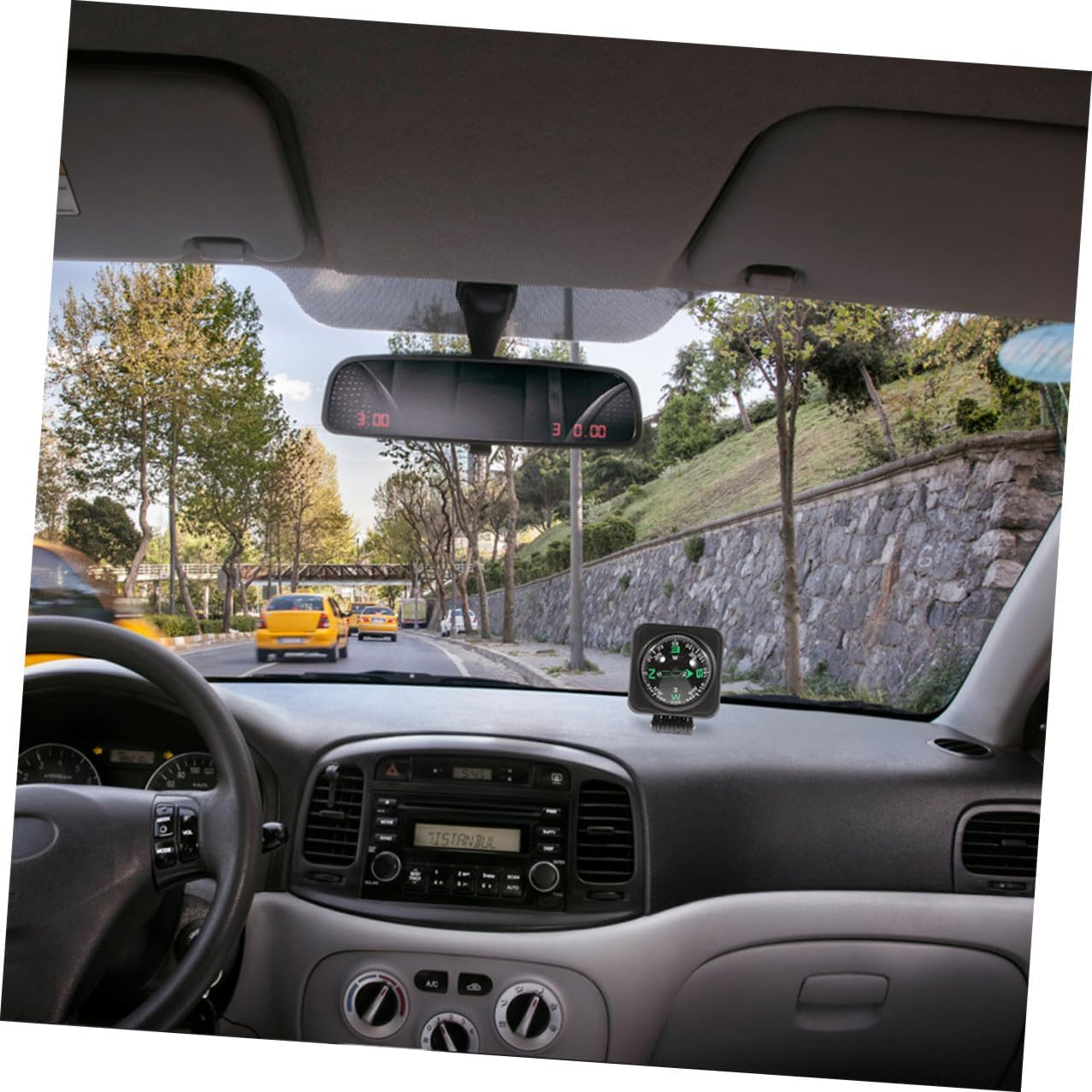 PRETYZOOM 2pcs Adjustable Dashboard Compass Ball for Outdoor Automotive Interior Accessories Suitable for Cars Boats Trucks