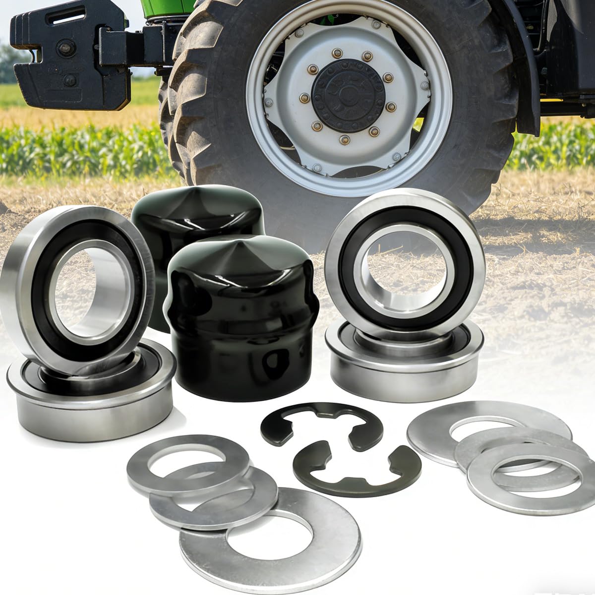 Kit di conversione Cuscinetto boccola Ruota Anteriore Compatibile con YTH22V46, YTH24V48, LGT2654, YTA18542, YTA22V46