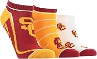 Vista 5 de TCK NCAA No Show Socks for Men and Women, Full Field 3 Pack, Low Cut Ankle Socks College Graduation Gift