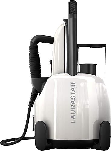 Laurastar Plancha de vapor blanca de elevación: hierro 3in1, vapor y purificador textil Presión de vapor continua