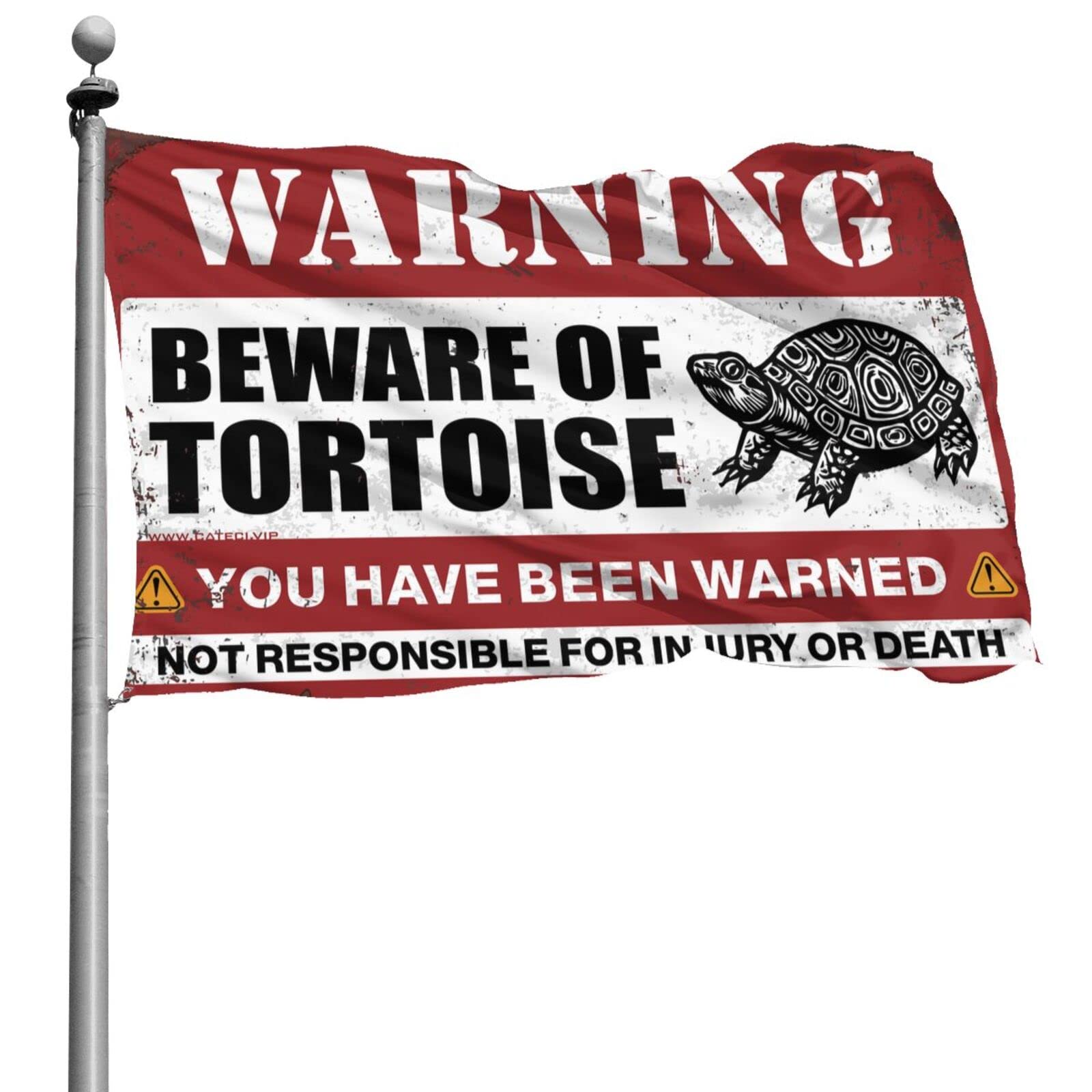 Drapeaux muraux pour dortoir « Beware of Tortue » 152x244 cm