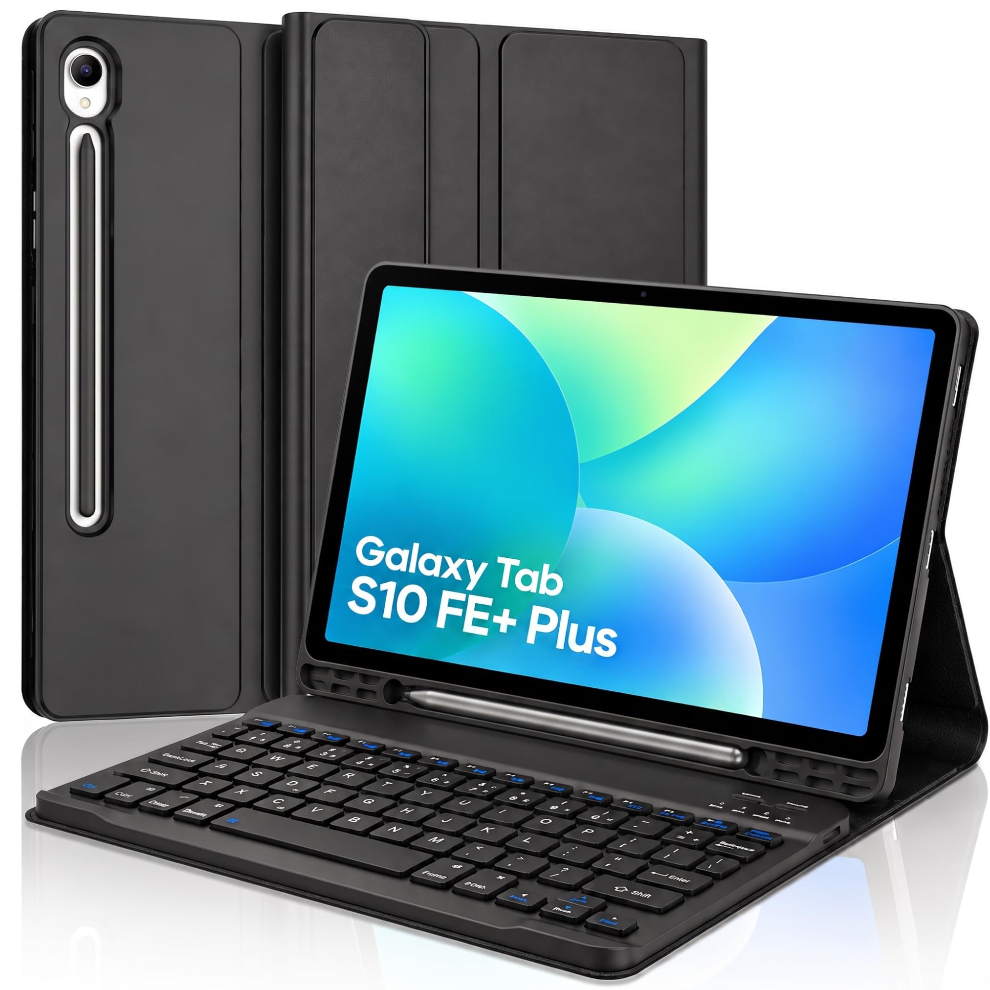 Kadaqe Capa com Teclado para Samsung Galaxy Tab S10 FE+ Plus de