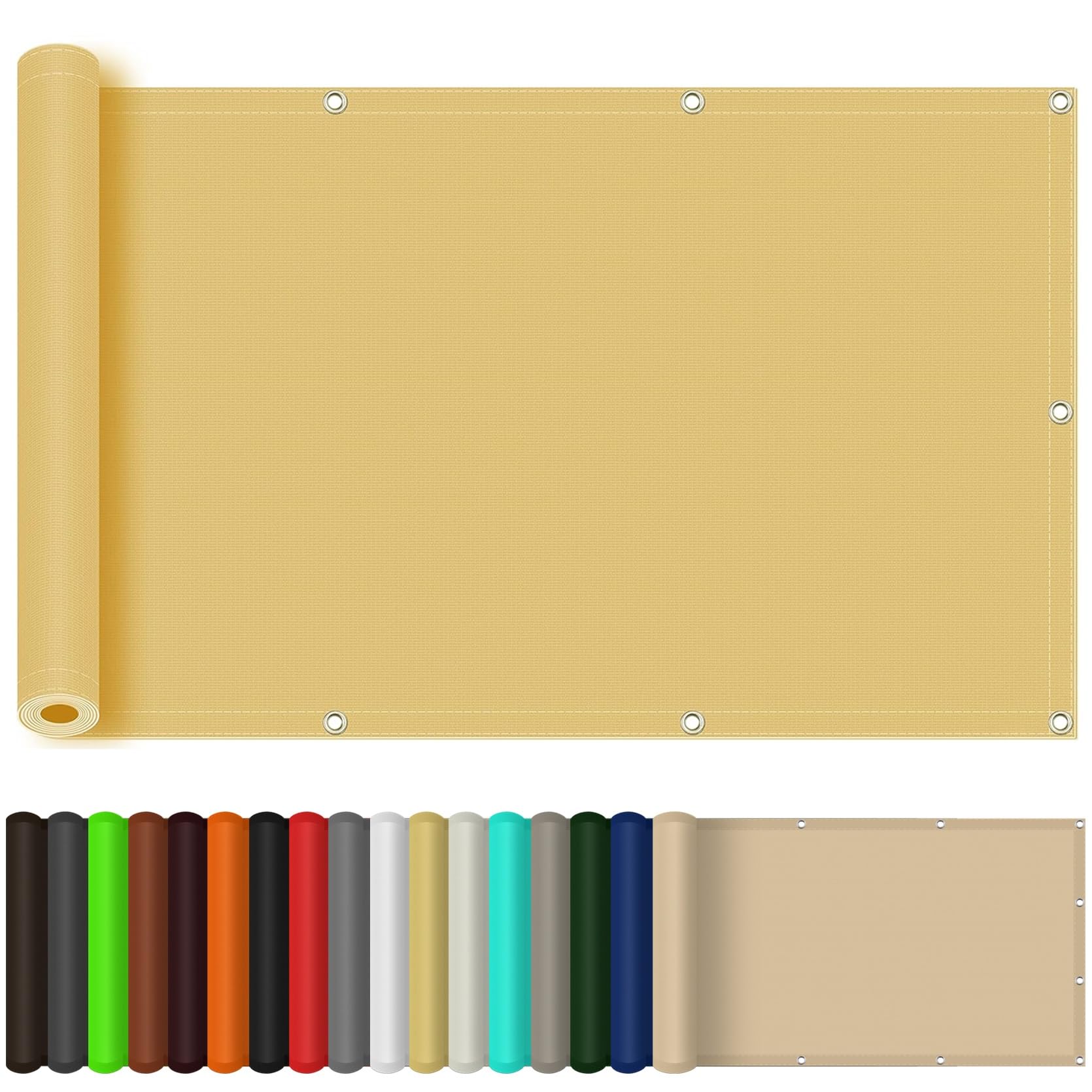 Filet d'ombrage abri de jardin imperméable 430x480 cm résistant au vent