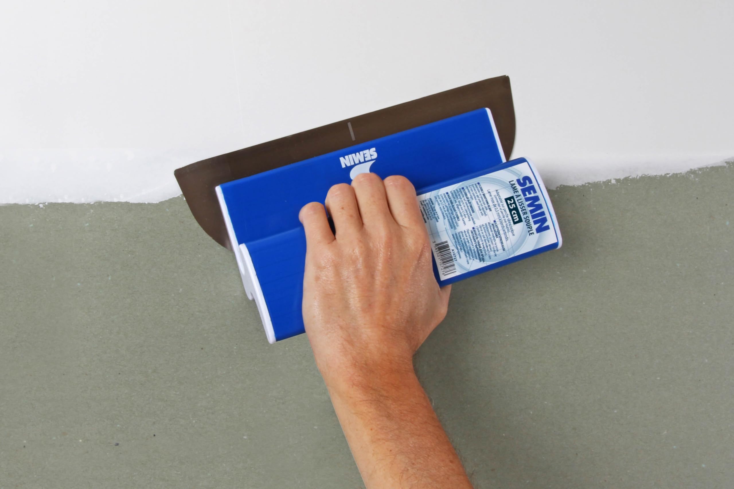 Semin Lame CE 78 pour Enduire et Lisser, 25 cm et Couteau US à Enduire, 10 cm