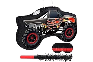 Monster Truck Car Pinata with Pinata Stick & Hanging Loop Mexican Pinata
