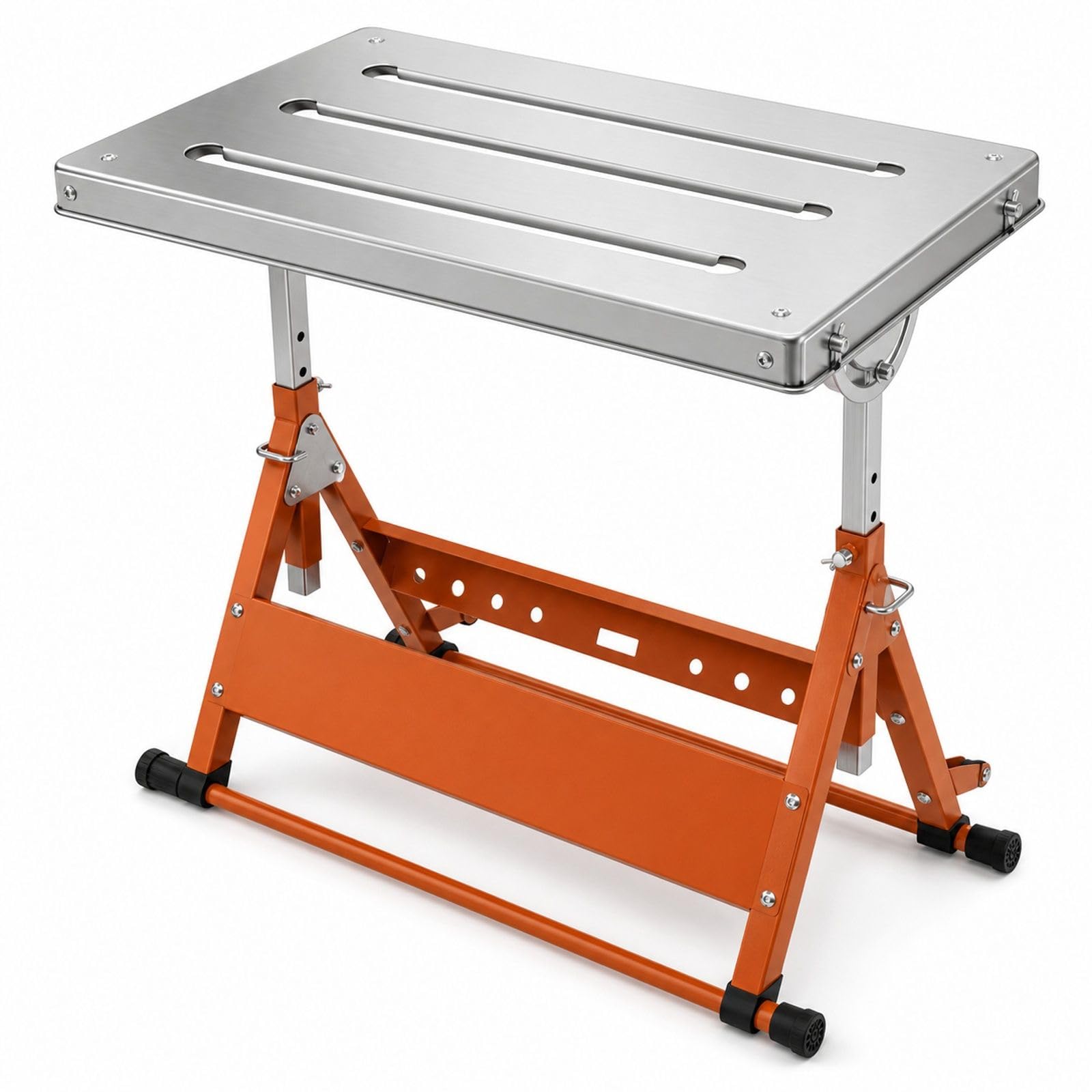 Table de soudage Pliante réglable en Acier avec roulettes, établi Mobile pour Atelier, réparation et Bricolage