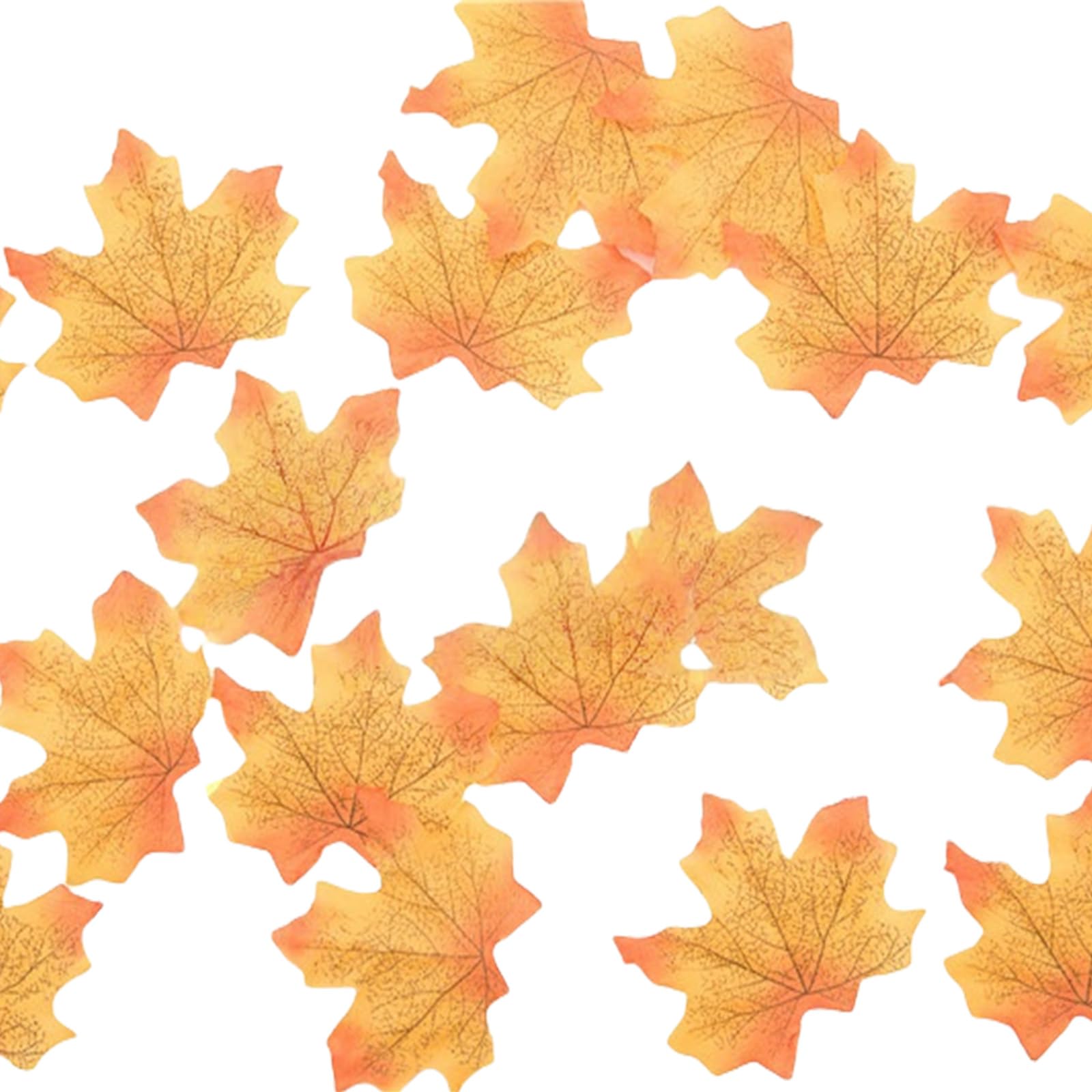 NEWFT 50Ps 8CM Realistic Maples In Assorted Color For Autumn Crafts And Party Decoration