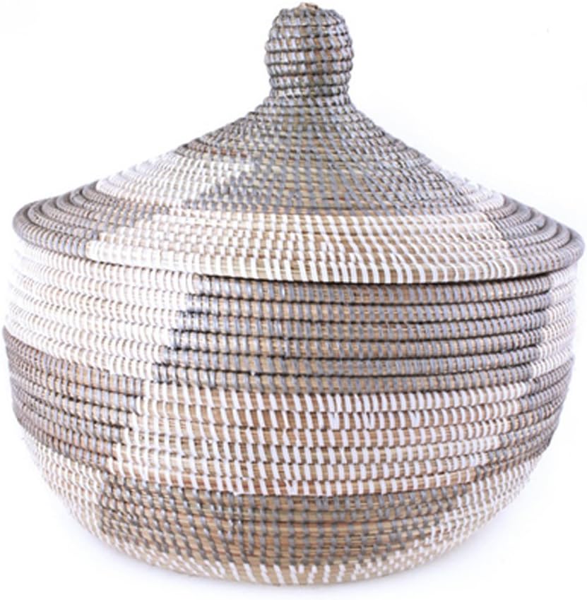 Silver & White Prayer Mat Warming Basket