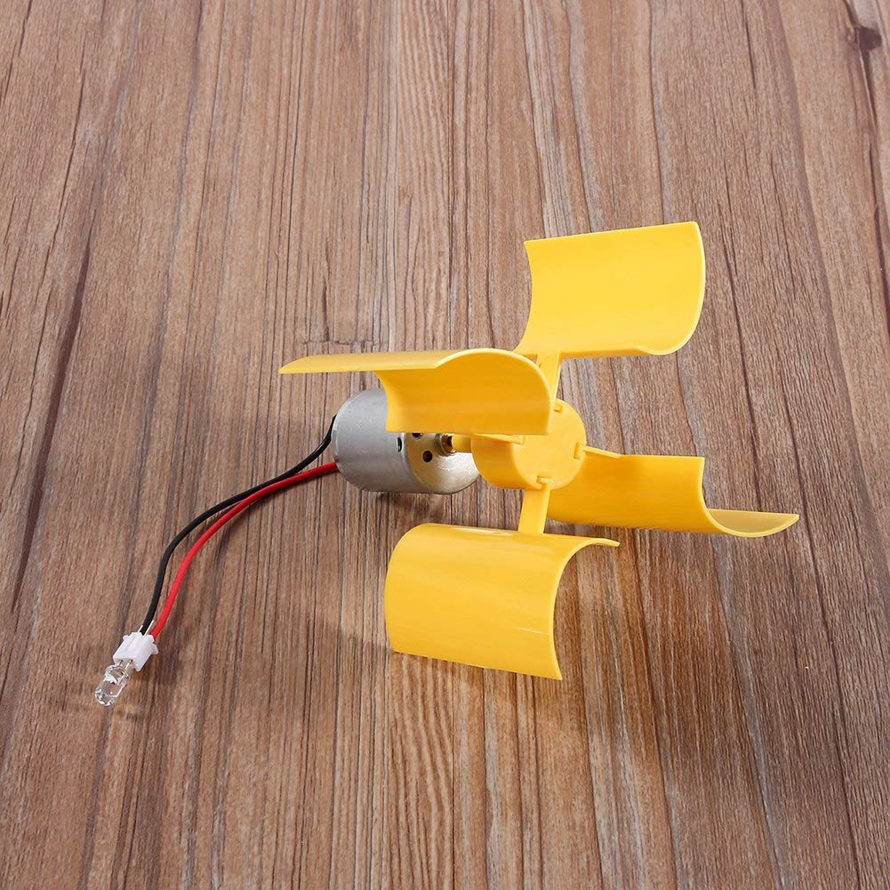 Micro Generatore Eolico, 0,55W 5,5 m/s Mini Turbina Eolica Verticale Generatore Di Energia Eolica per Esperimento Educazione Scientifica Fai Da Te