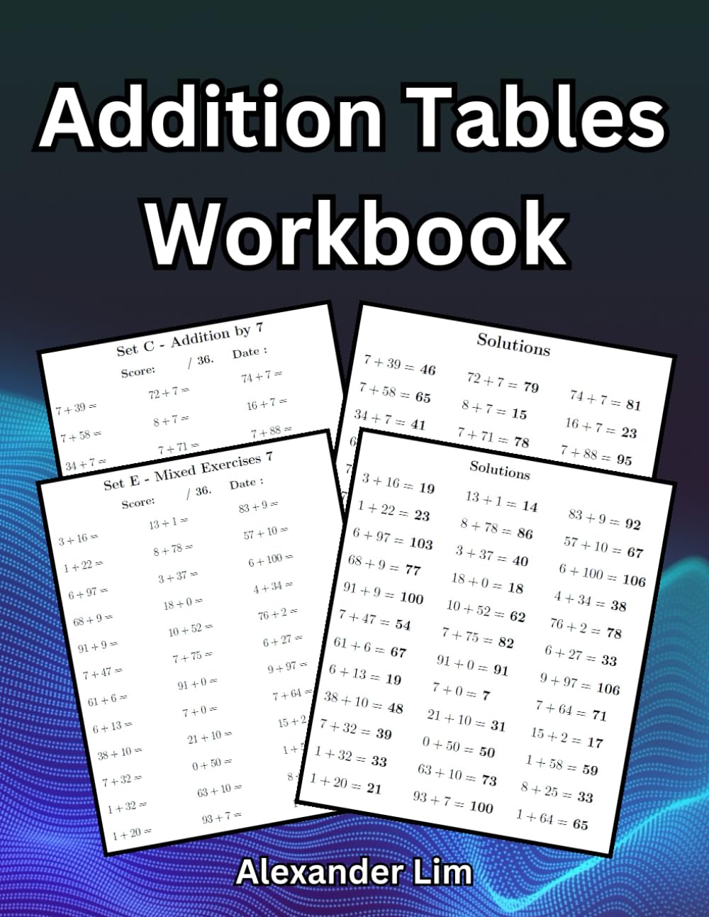 Addition Tables Workbook: 2300+ Questions - Answers Included