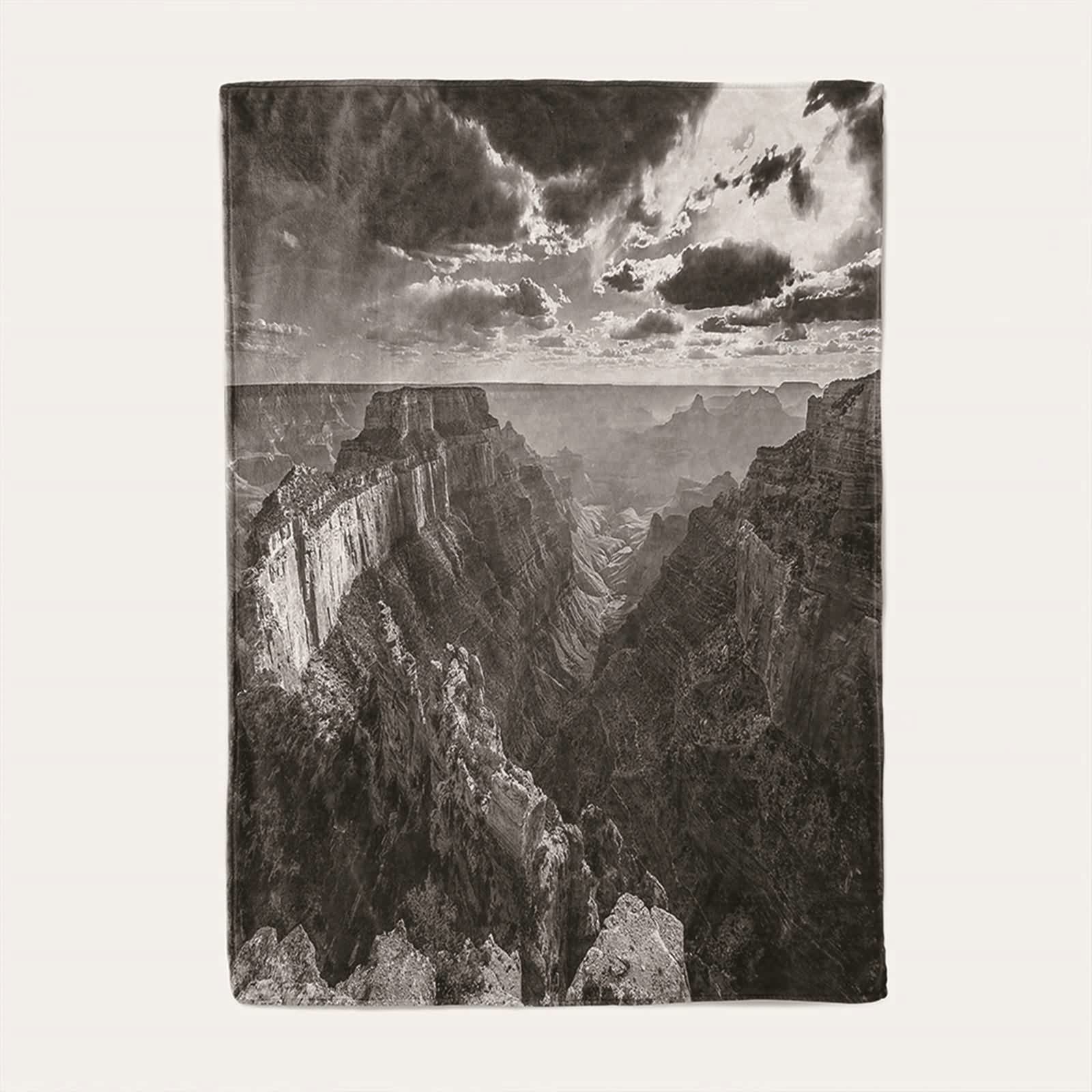 Aeici Couverture Polaire, Couverture Enfant Polaire Couverture 180x200 cm Le Nuage du Lever du Soleil avec de Nombreuses Montagnes Couverture de Canapé Cadeau pour Adultes et Enfants