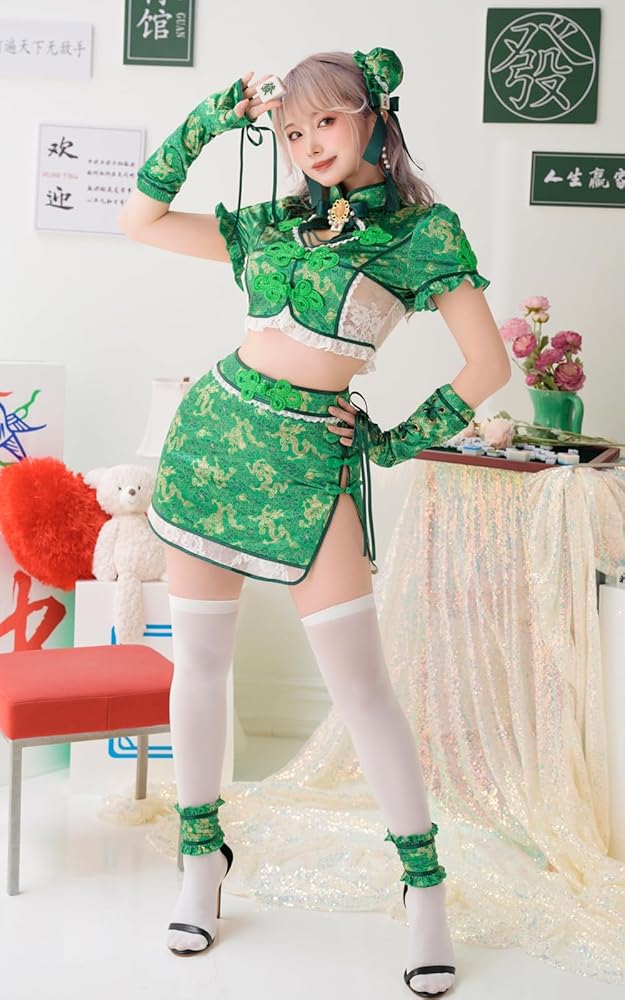 Amazon.co.jp: [Malymoon] コスプレ チャイナ服 中華 麻雀