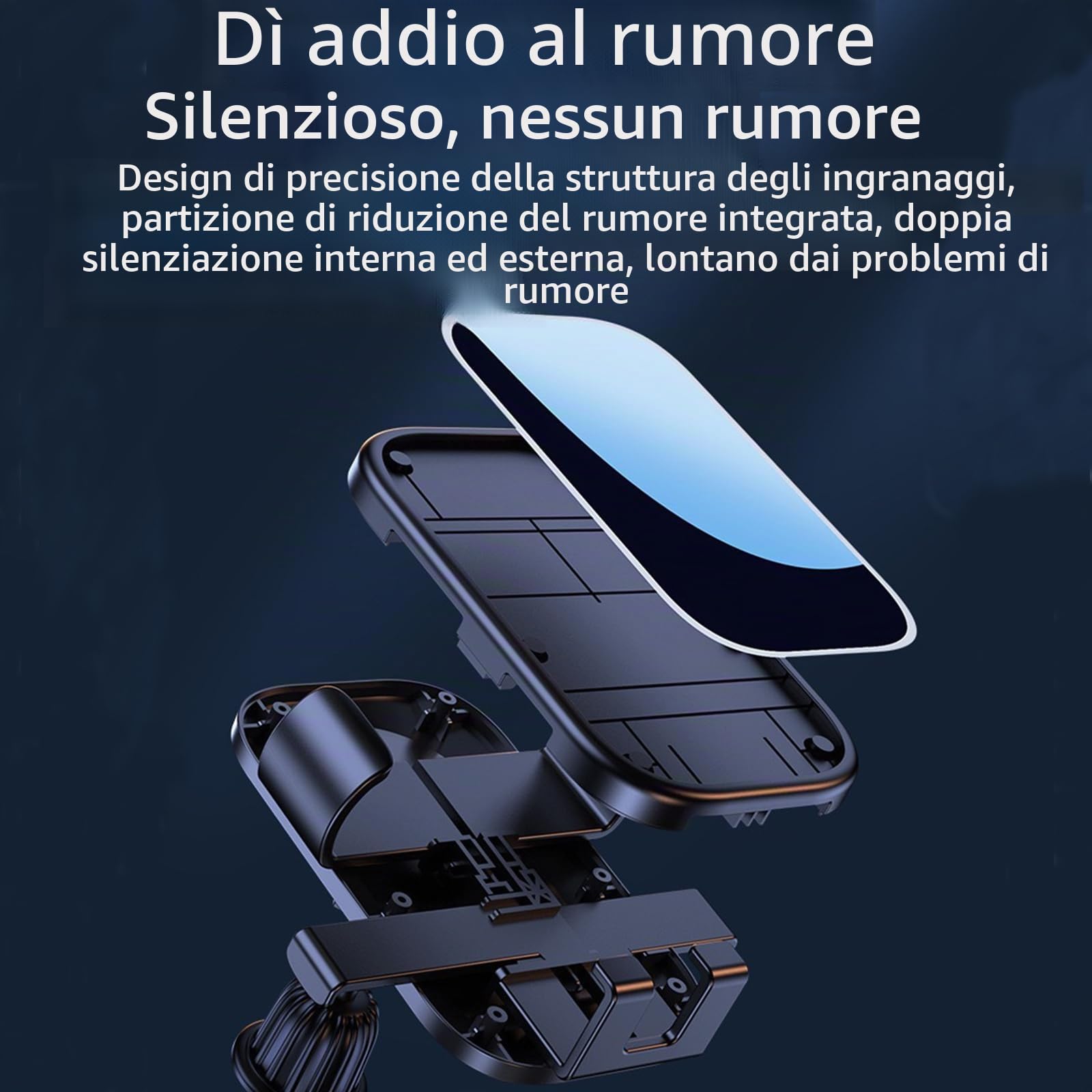 Supporto per telefono da auto adatto per Peugeot 2008 2019-2023, staffa di navigazione schermo per bocchetta dell'aria, rotazione a 360°, supporto per telefono cellulare a gravità per smartphone,