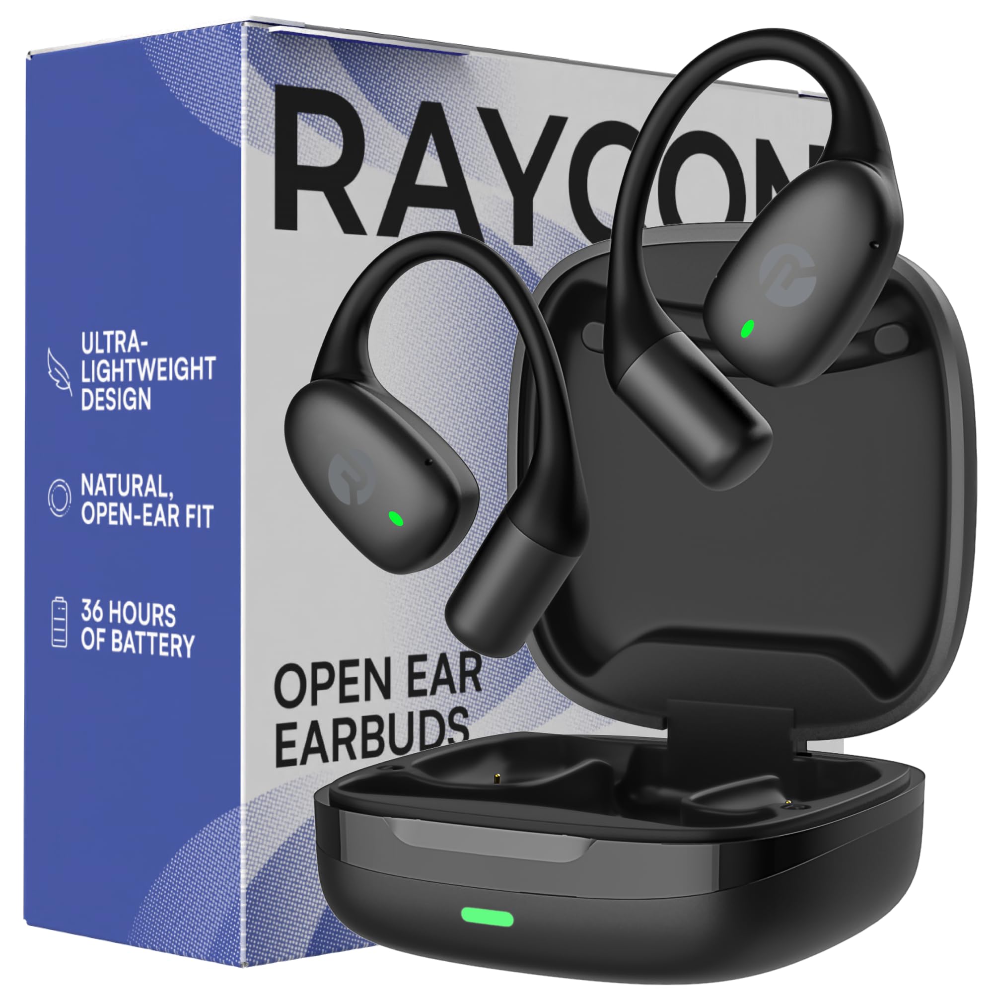 RAYCON Essential Open Earbuds パープル 未使用 Raycon Essential Open Earbuds – True Wireless Open Ear Bluetooth