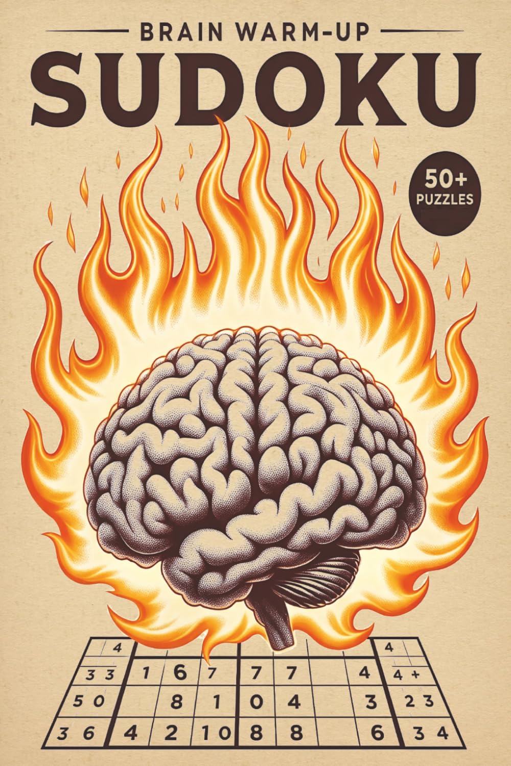 Brain Warm-Up Sudoku: Giving your brain the warm-up with Sudoku | 6x9 inches, 110 pages | 50 Puzzles | Solutions Included
