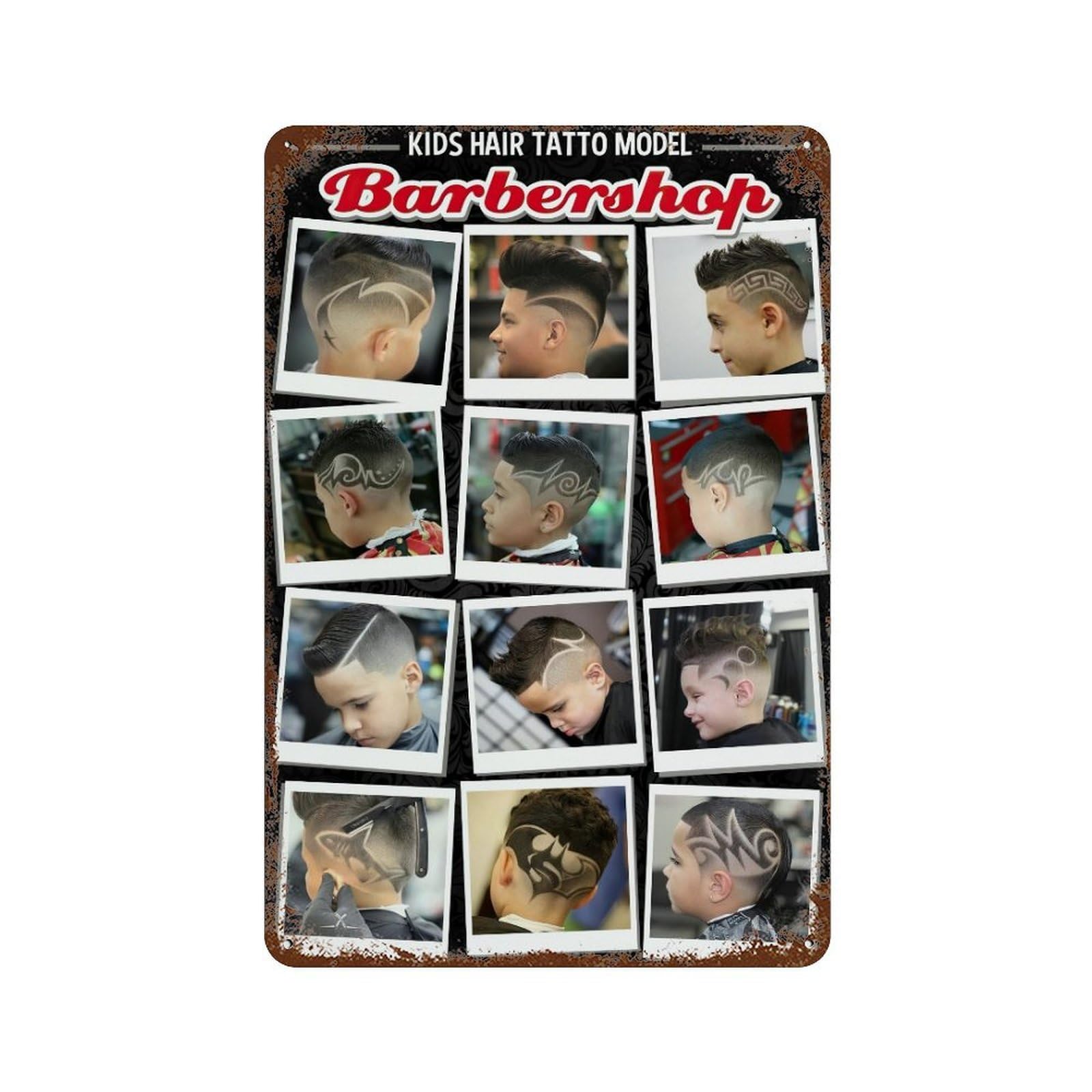xiaoxiaoshen Barber Shop Fashion Hairstyle (21) Wall Decor Art Metal Tin Poster Modern Home Decor Art Home Bar Shop Decorations Vintage Sign 30x20cm